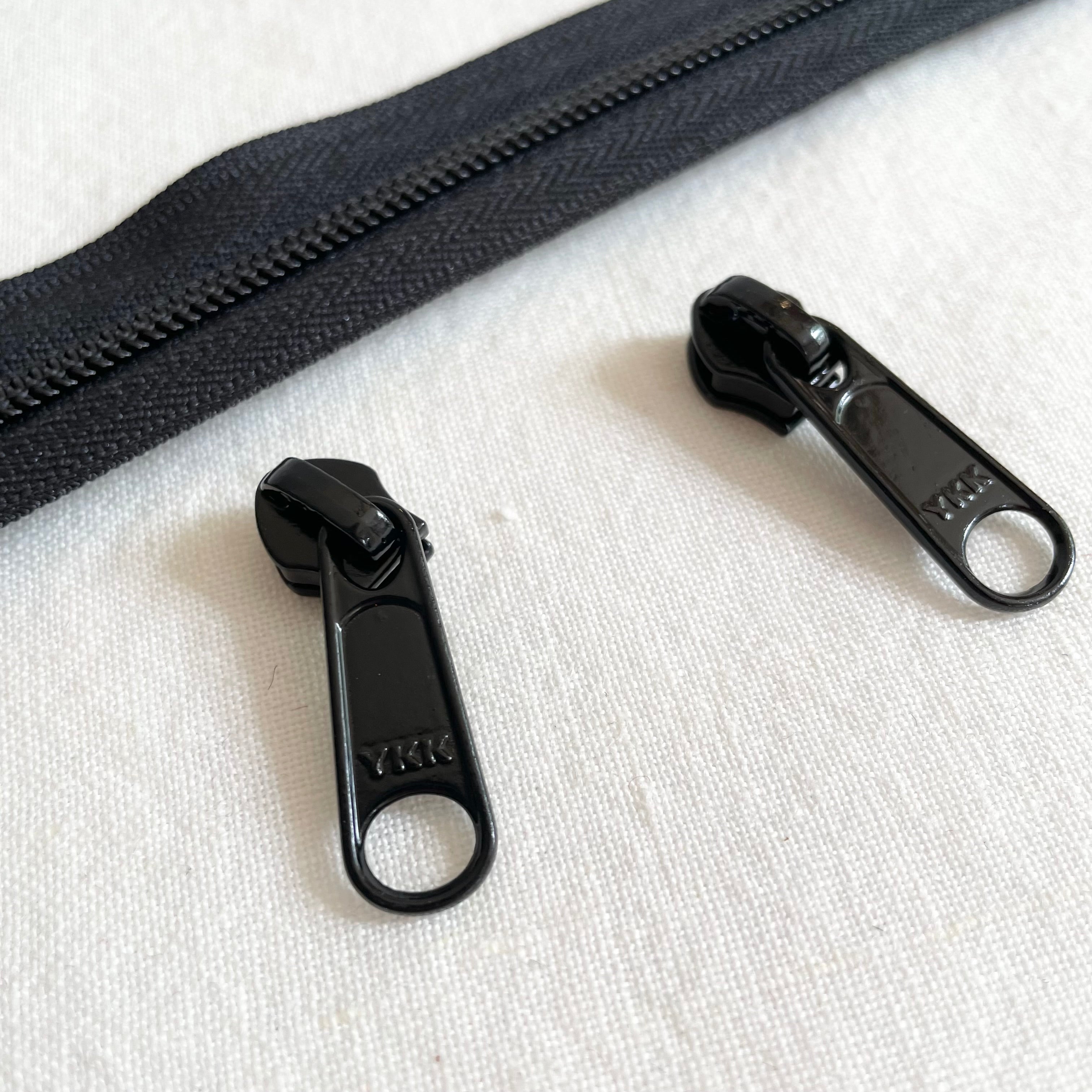YKK #5 Nylon Coil Zipper Pull - Black