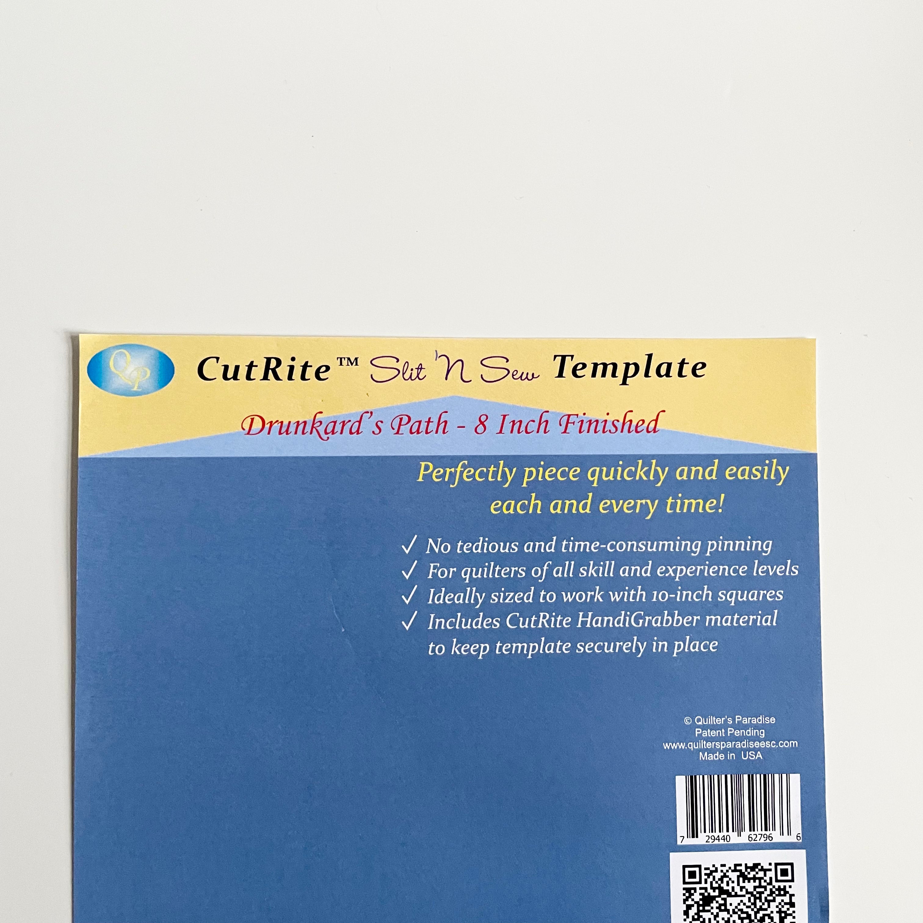 Slit 'n Sew Template - Drunkard's Path