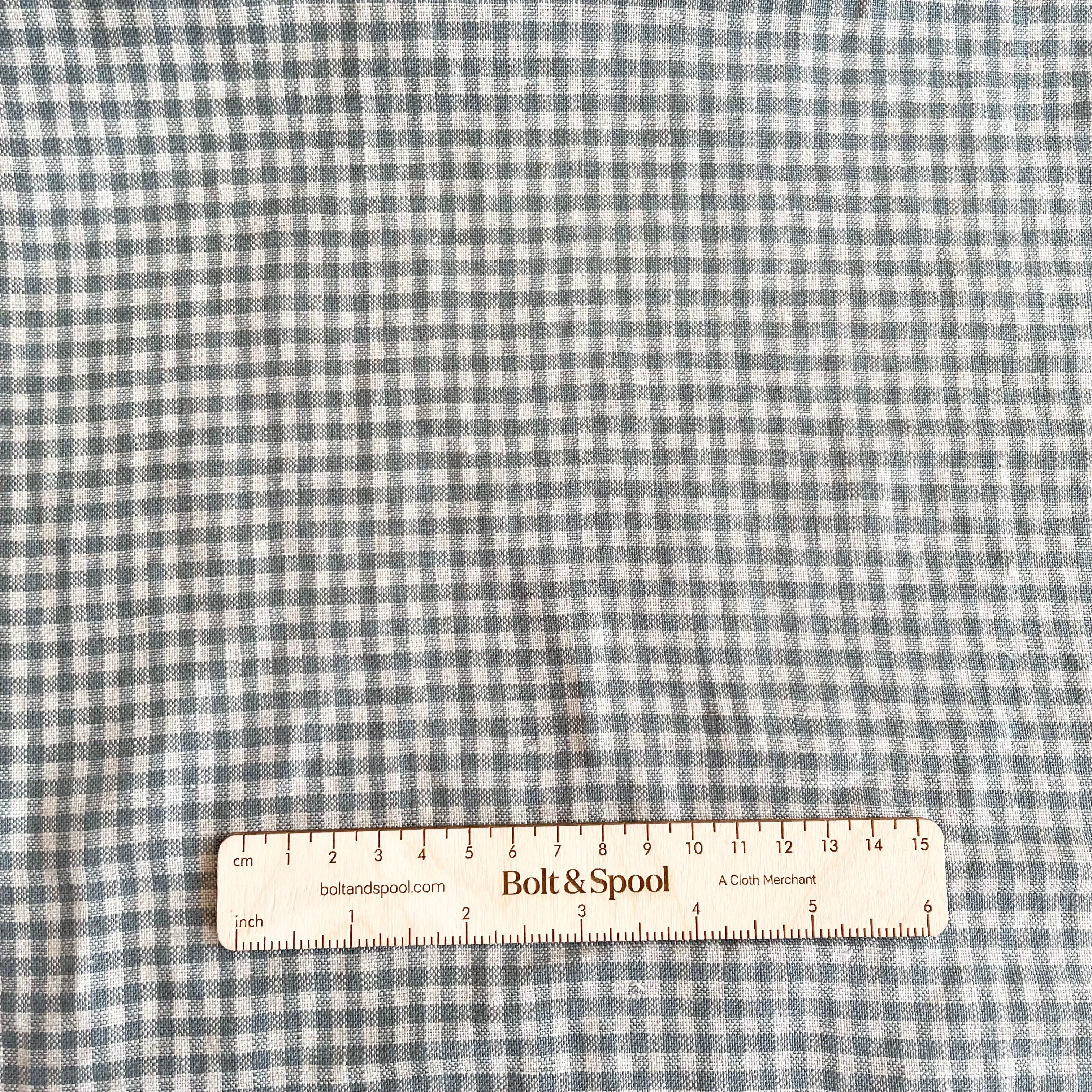 Gingham Linen - Green