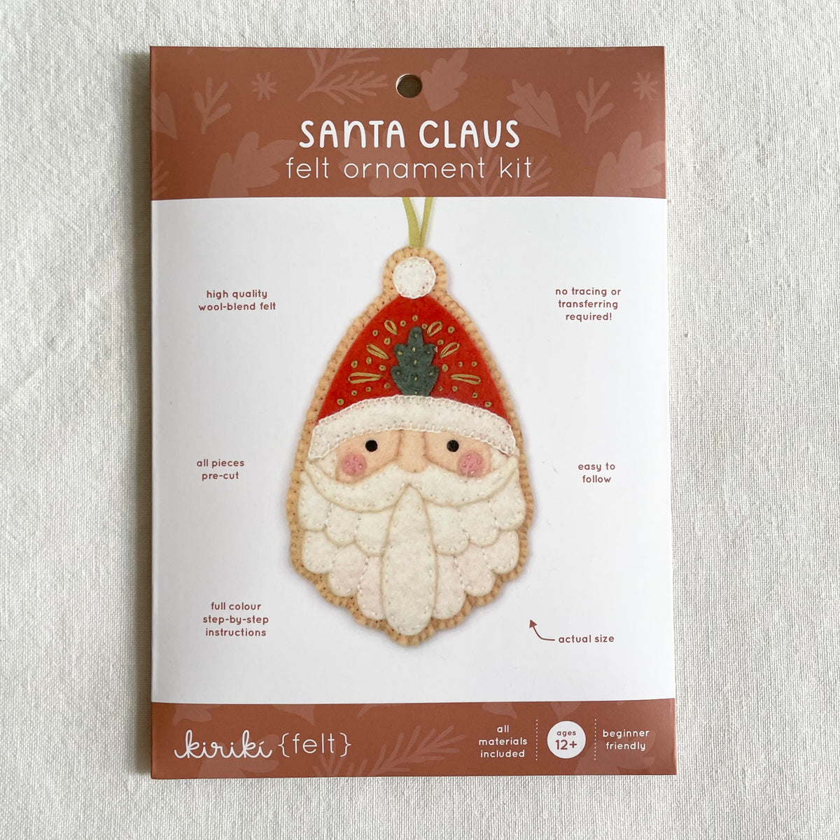 Kiriki Felt Ornament Kit - Santa Claus