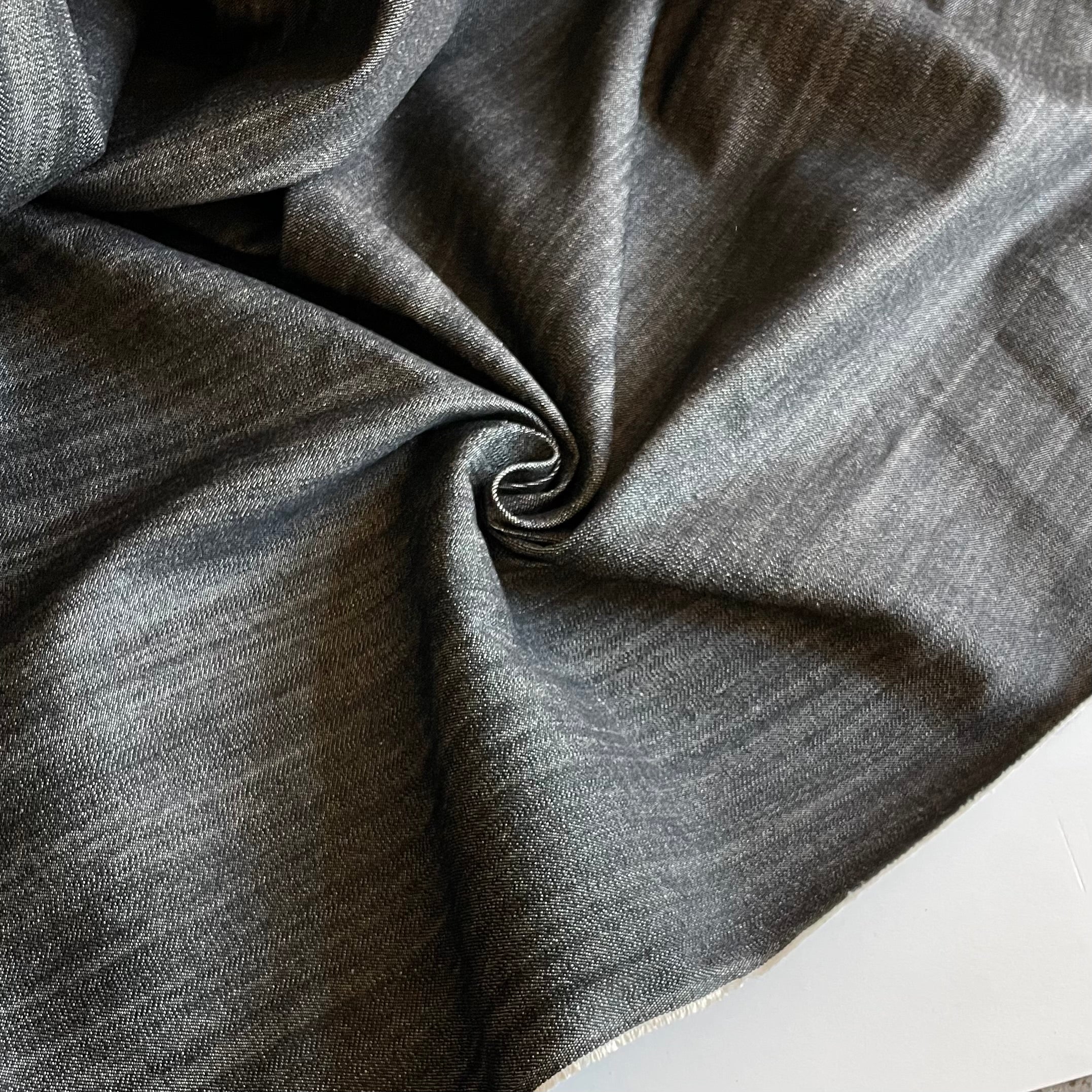 Cotton Yarn-Dyed Denim - Black