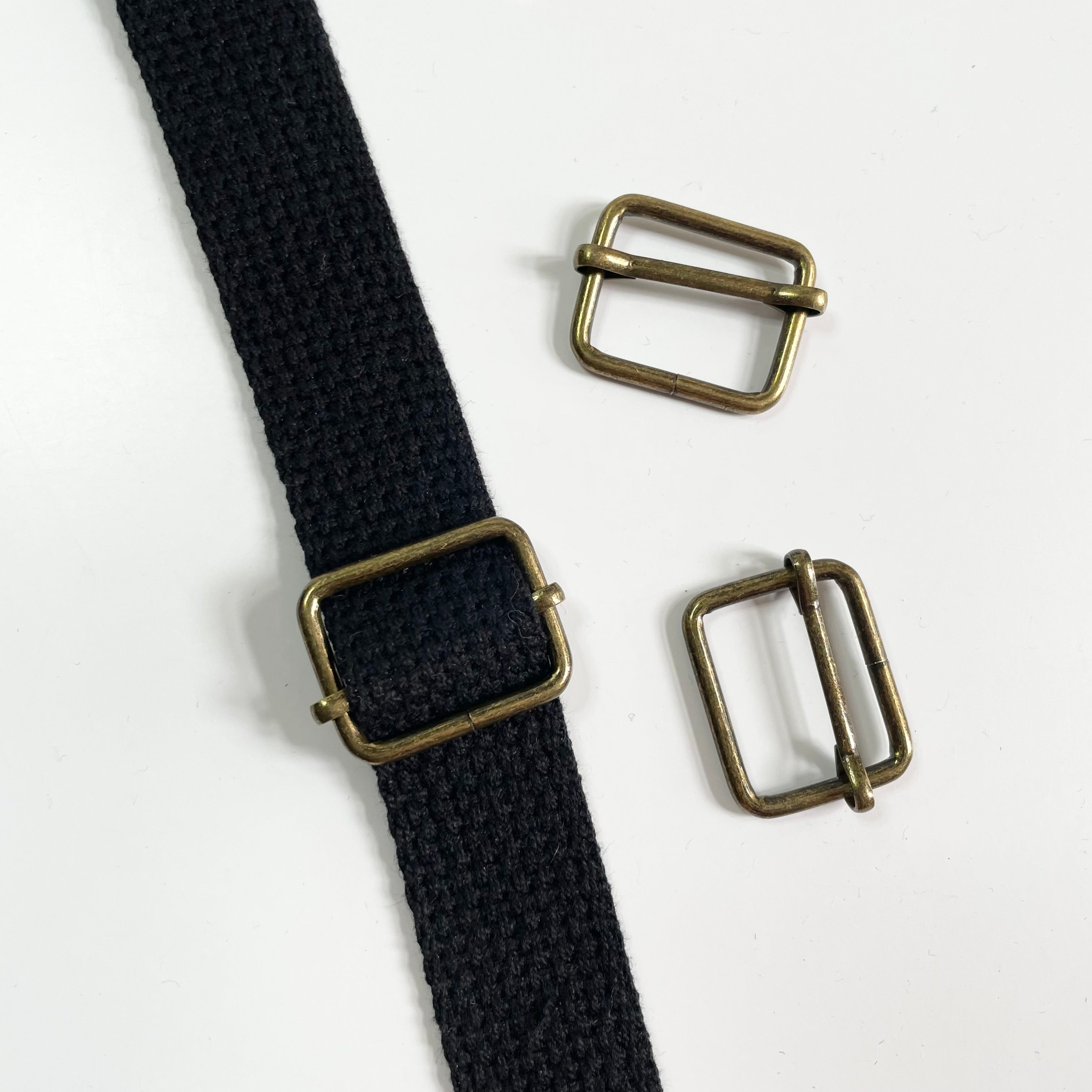 Adjustable Slider Buckles - Antique Brass