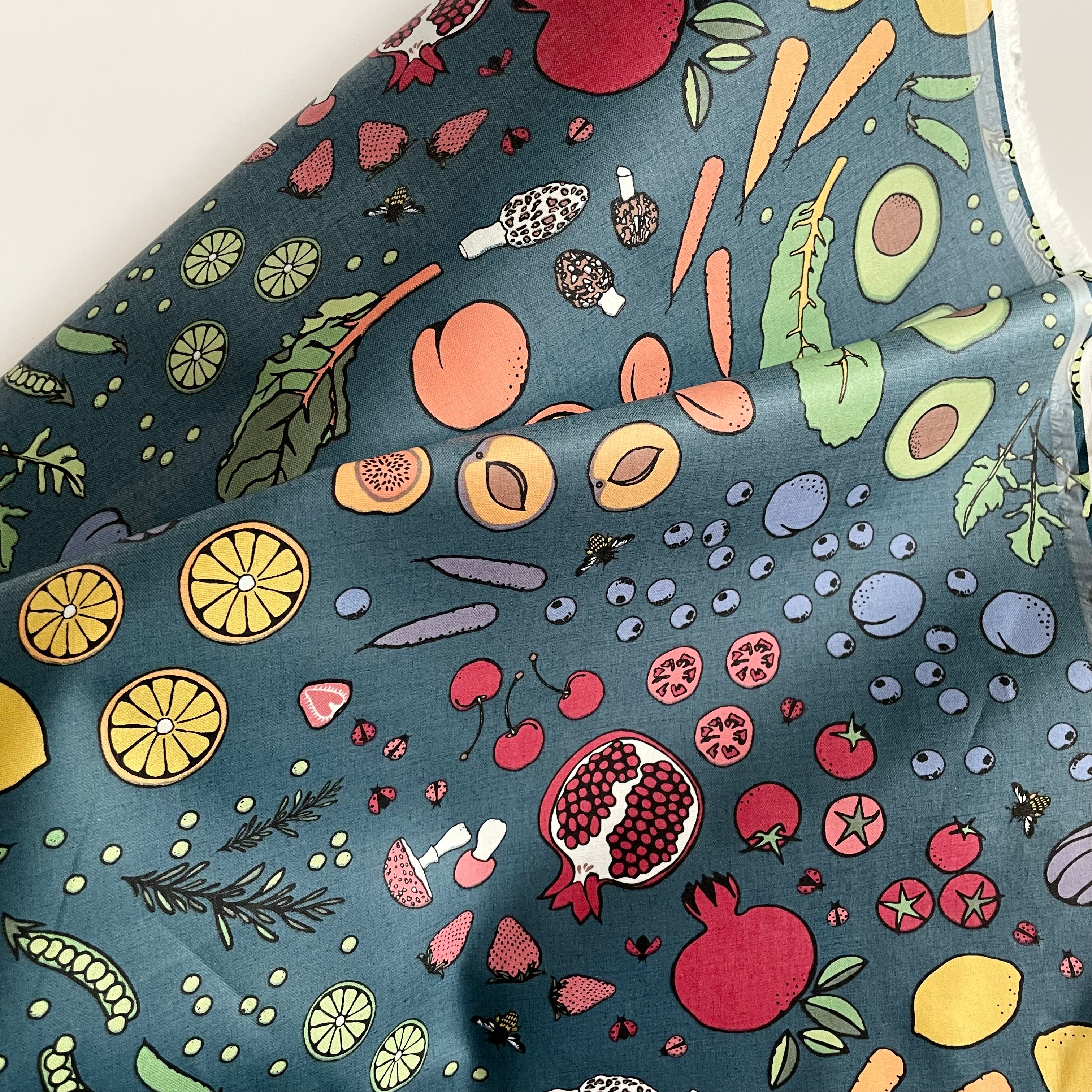 Splash Laminated Cotton - Kale