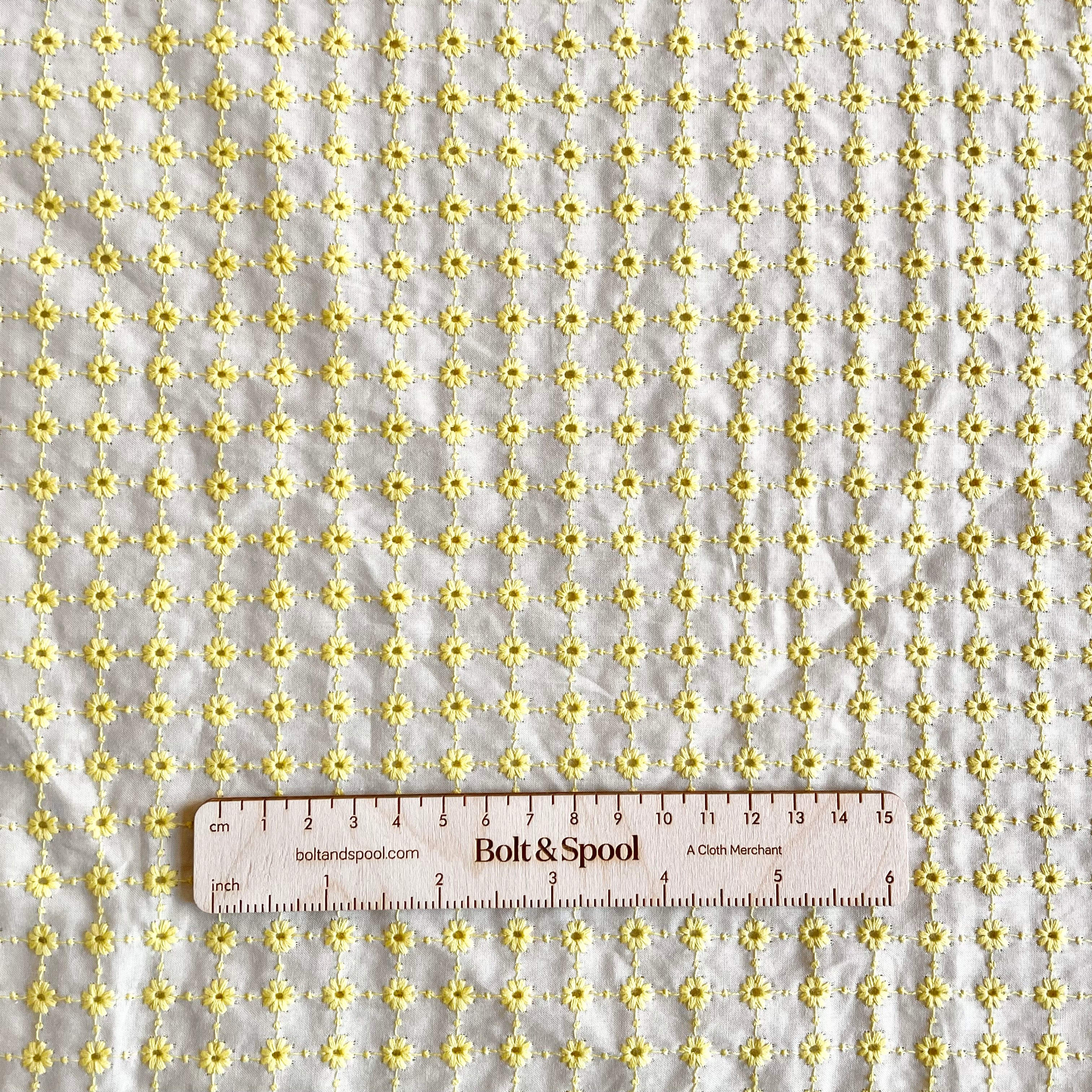 Cotton Eyelet - Electric Daisy Chain
