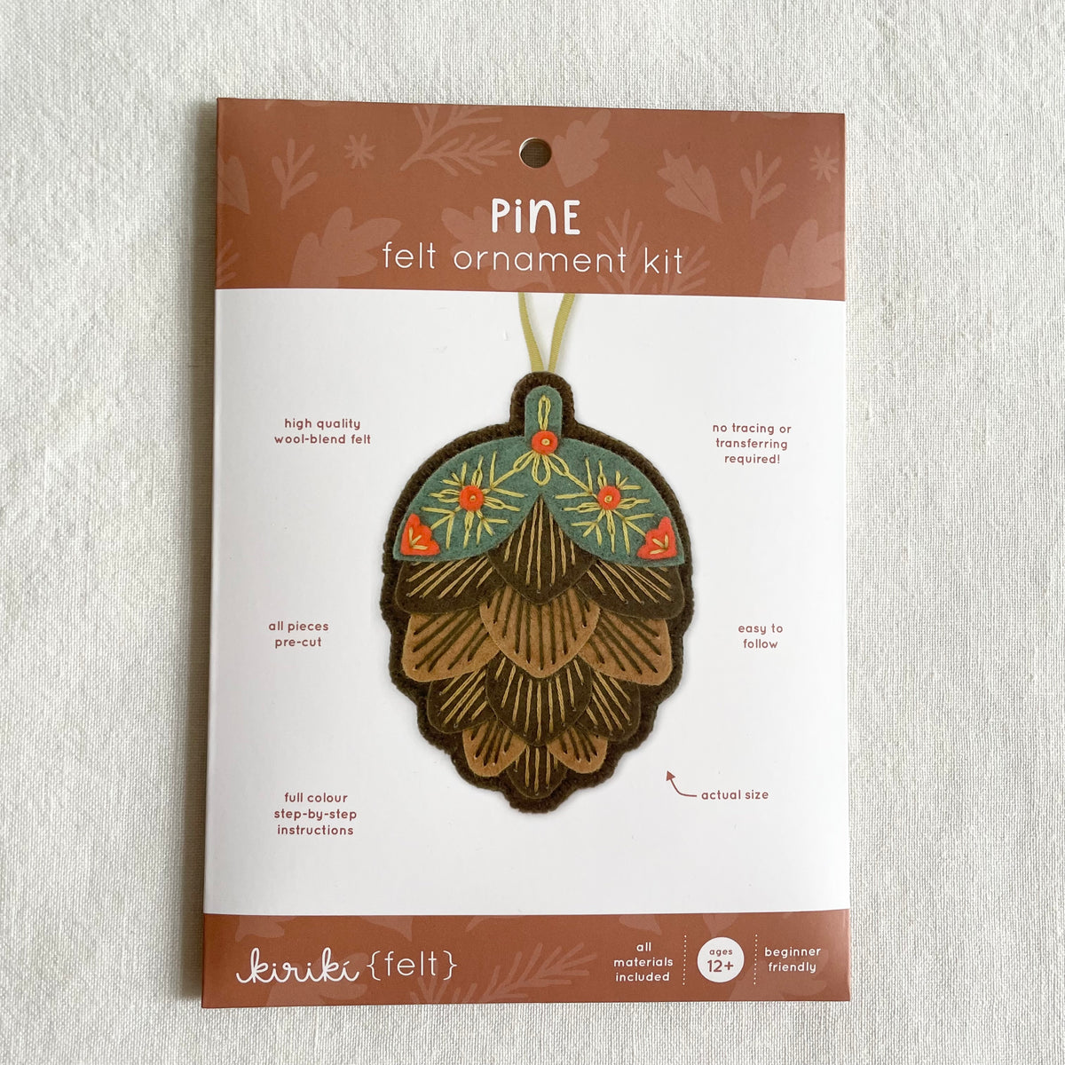Kiriki Felt Ornament Kit - Pine