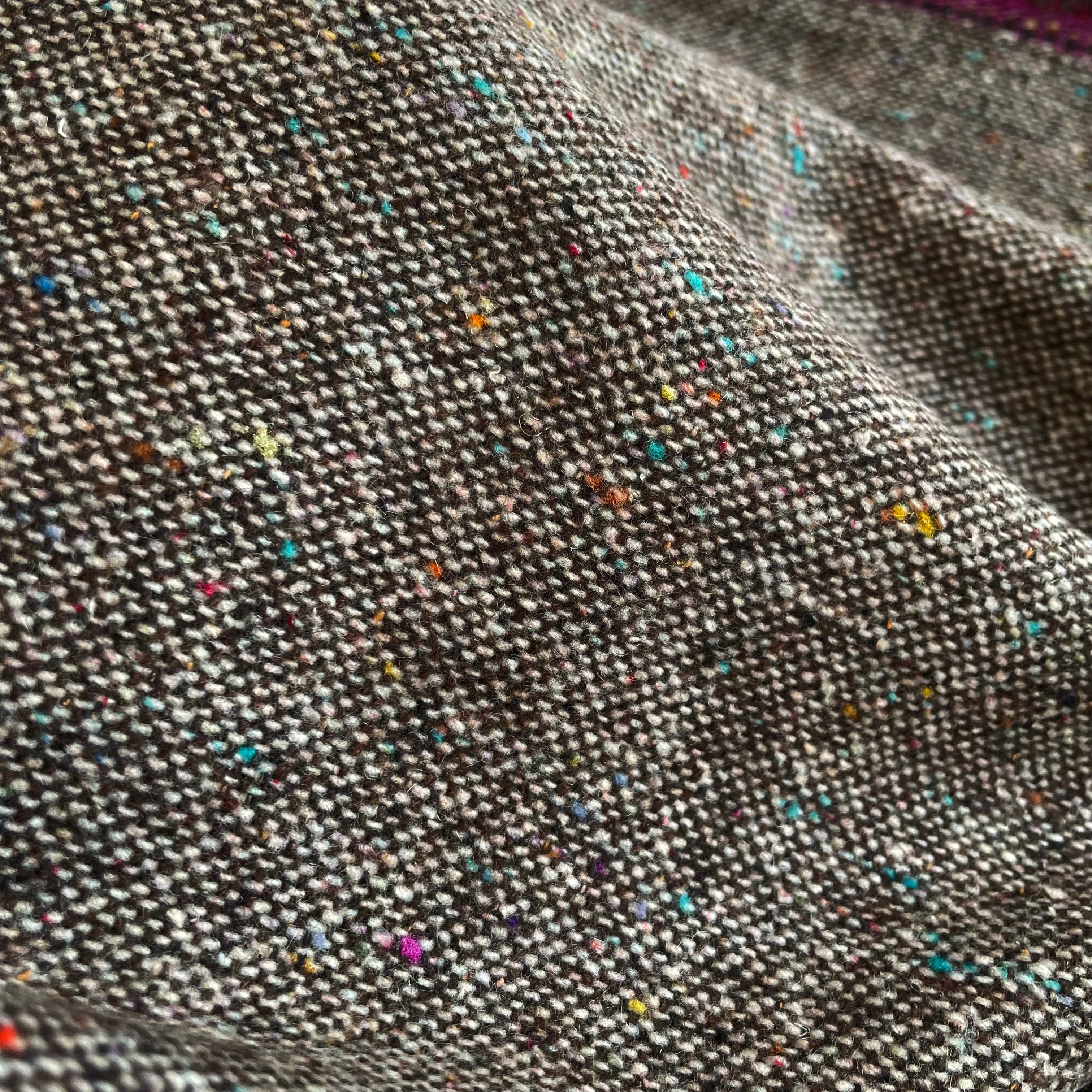Donegal Tweed Wool - Brown fabric