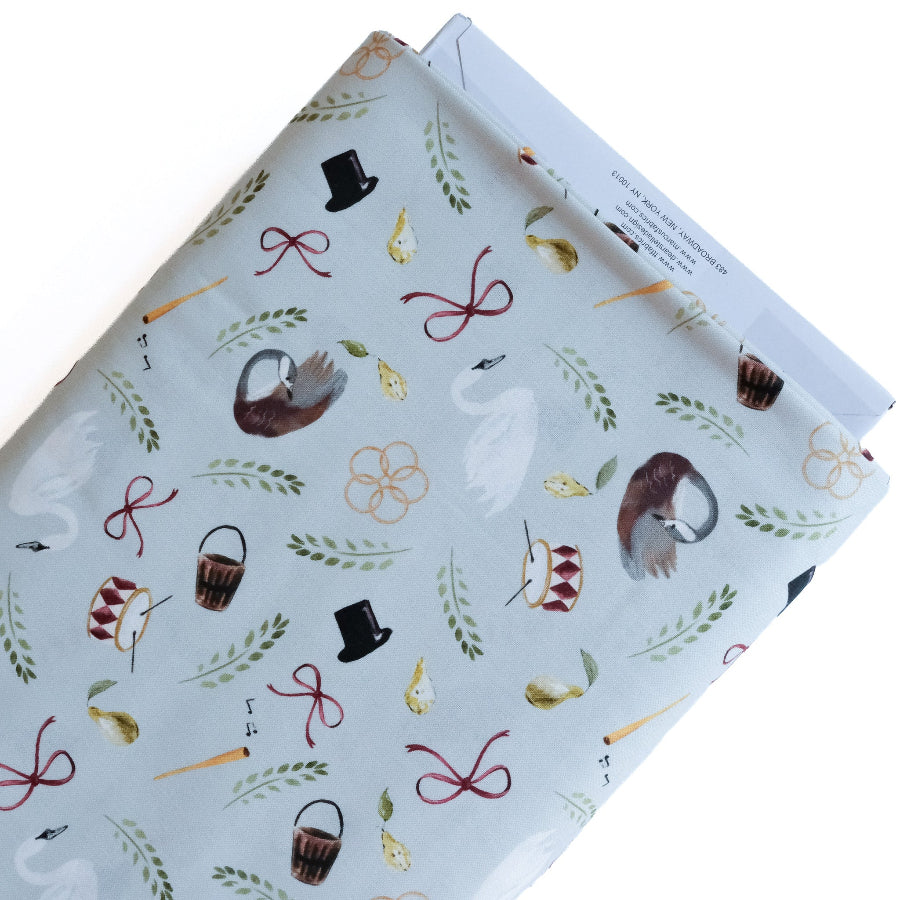 Dear Stella Quilting Cotton Christmas 2026 Seacreast Bows and Pears