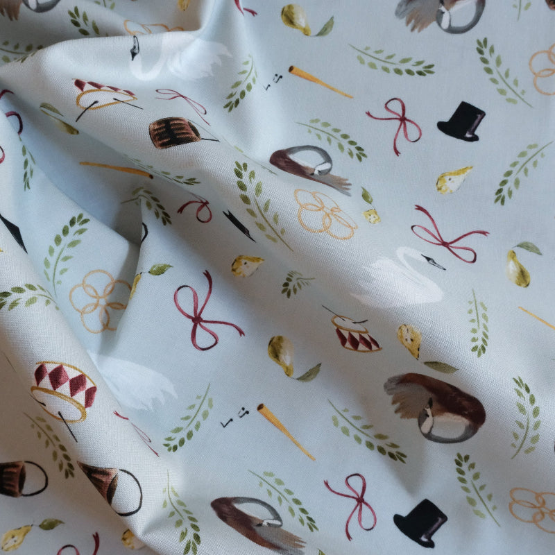 Dear Stella Quilting Cotton Christmas 2026 Seacreast Bows and Pears
