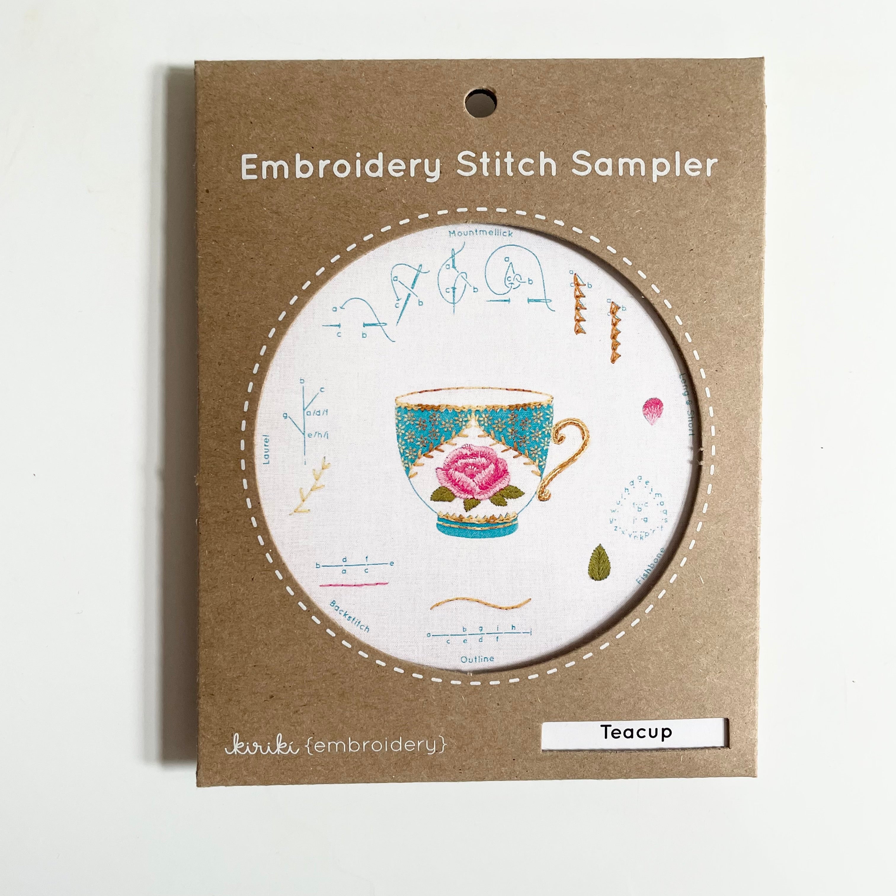 Kiriki Press Embroidery Stitch Sampler - Teacup