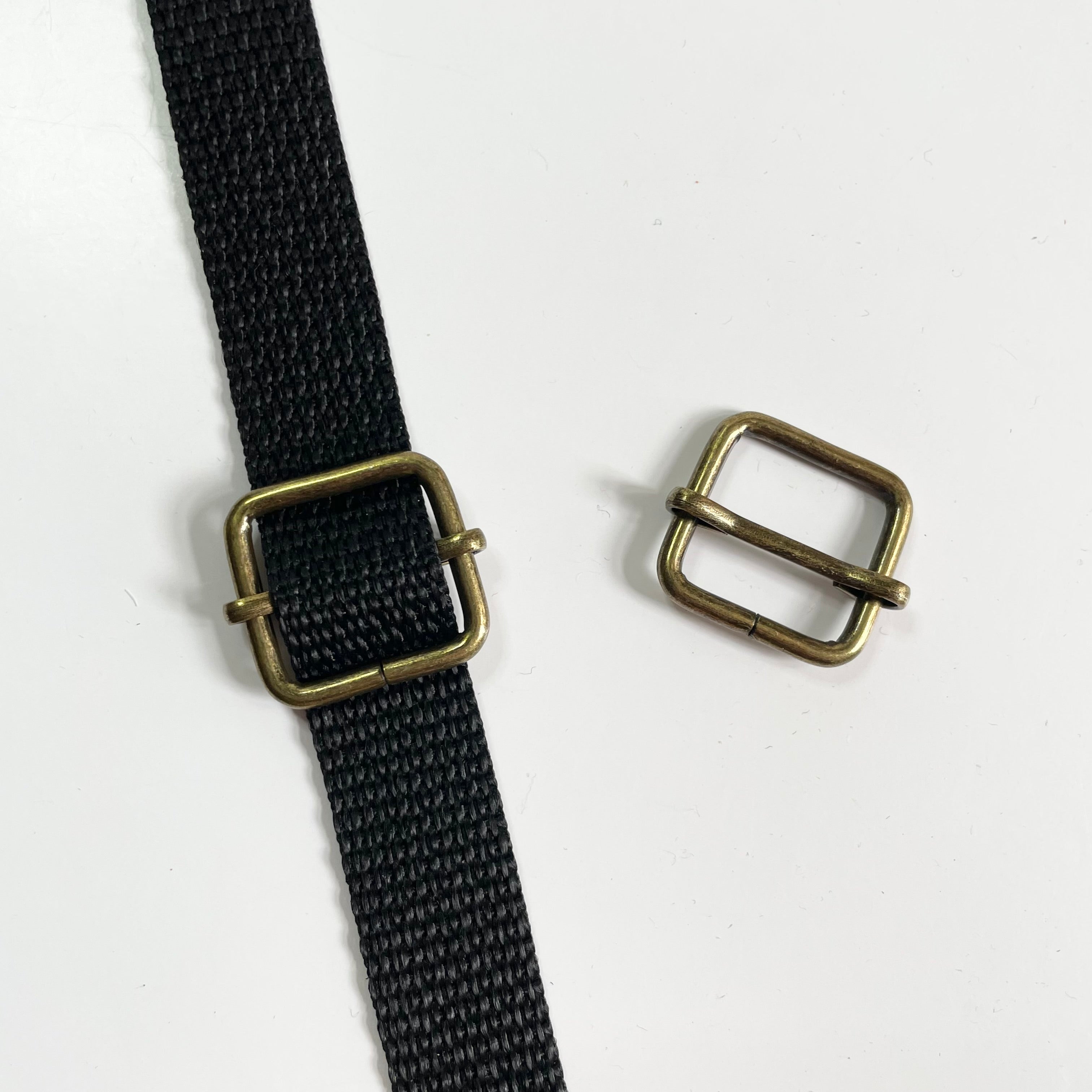 Adjustable Slider Buckles - Antique Brass