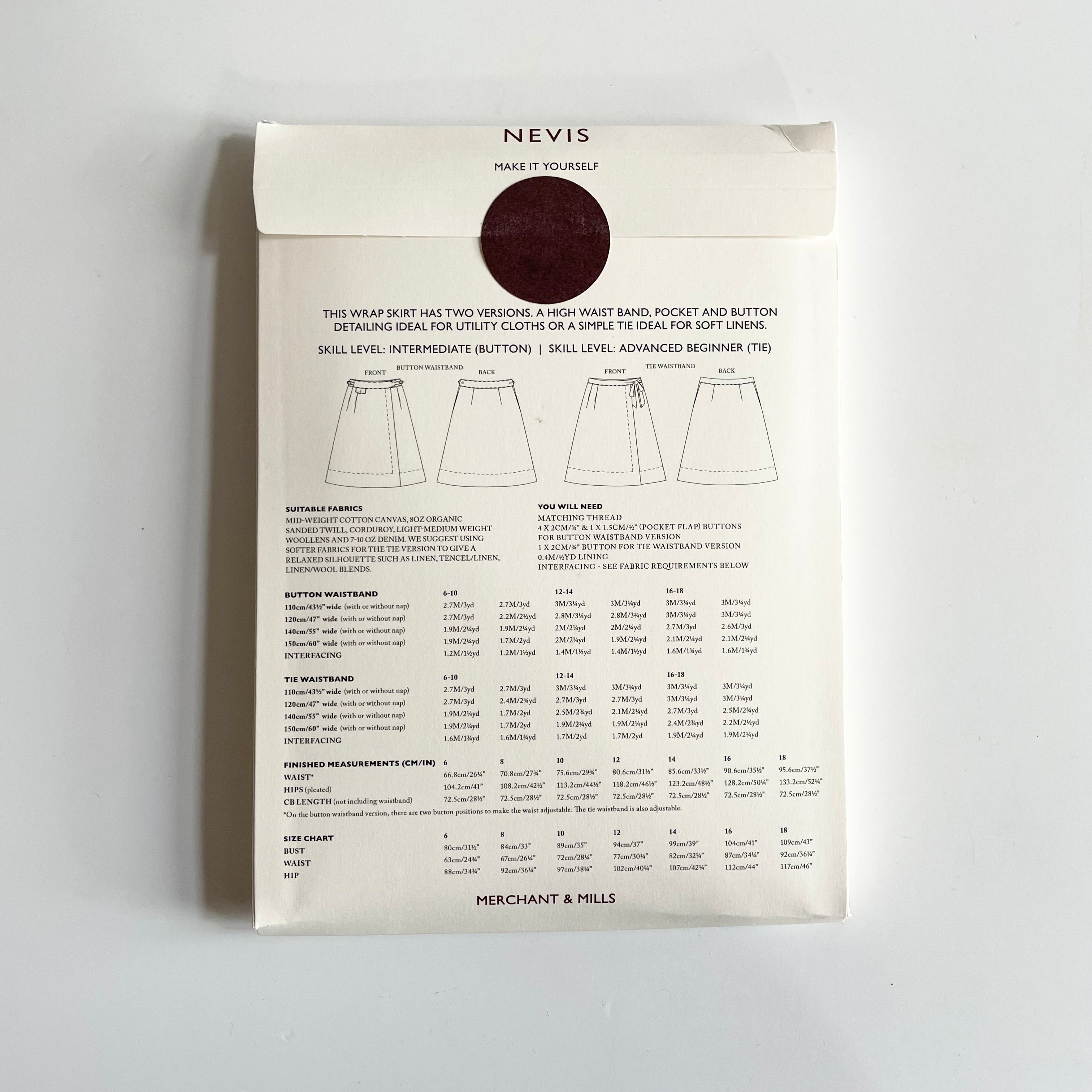 Merchant & Mills : Nevis Skirt