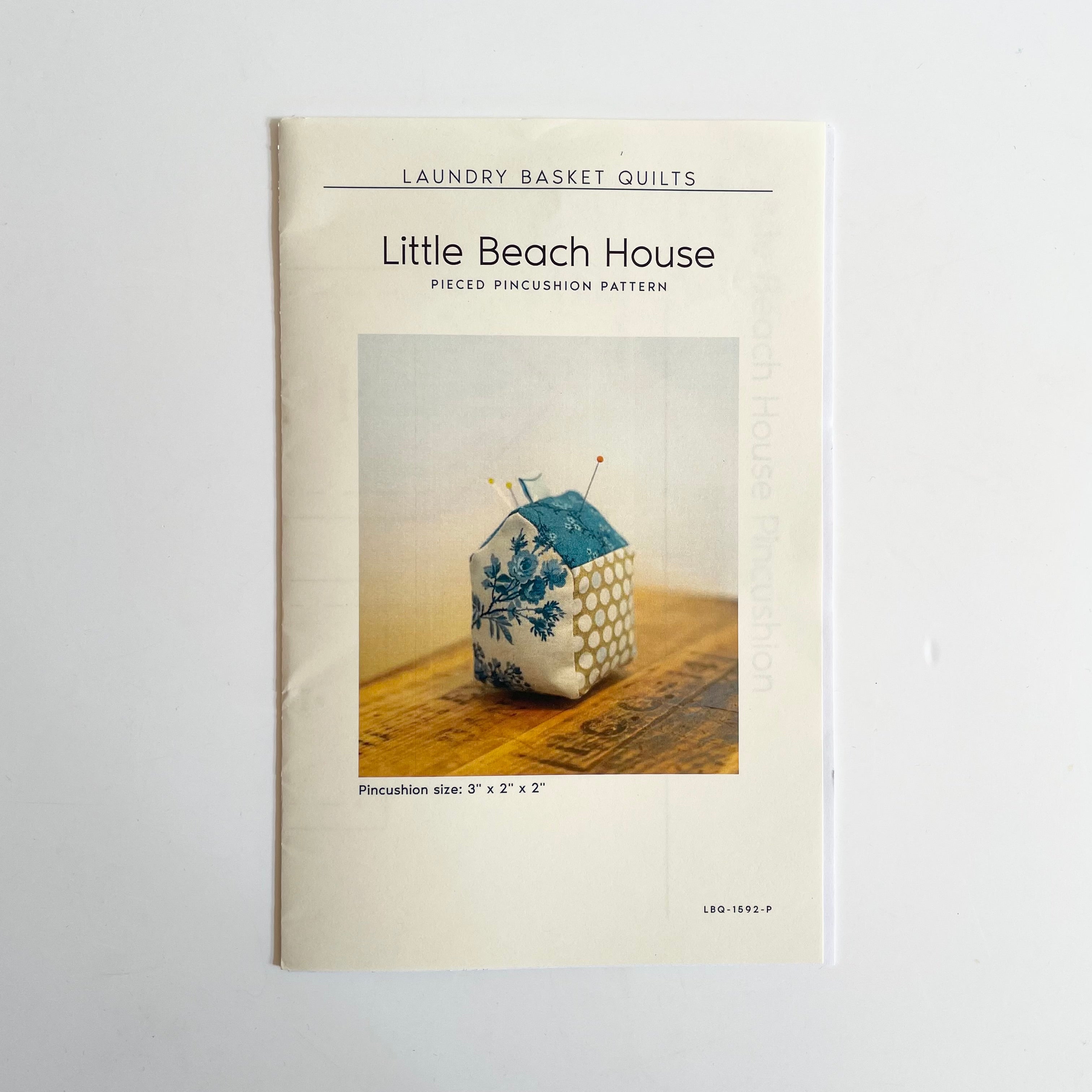 Laundry Baskey Quilts : Little Beach House Pincushion