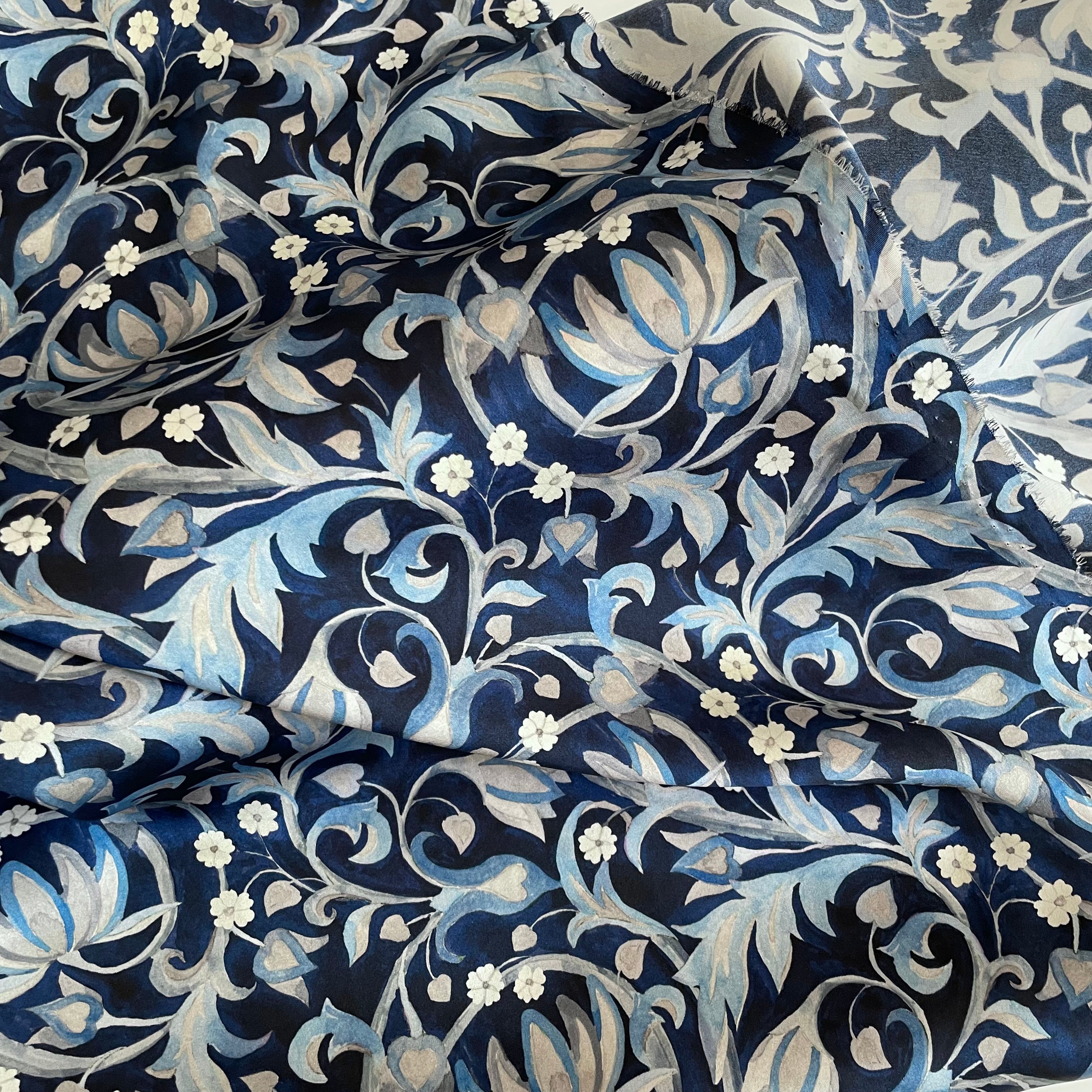 Liberty Fabrics Belgravia Silk Satin - The West Garden