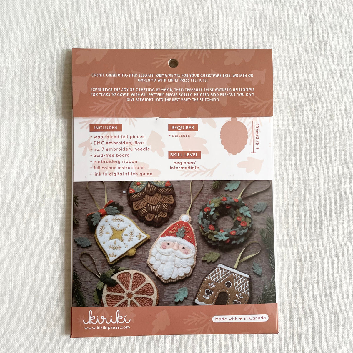 Kiriki Felt Ornament Kit - Pine
