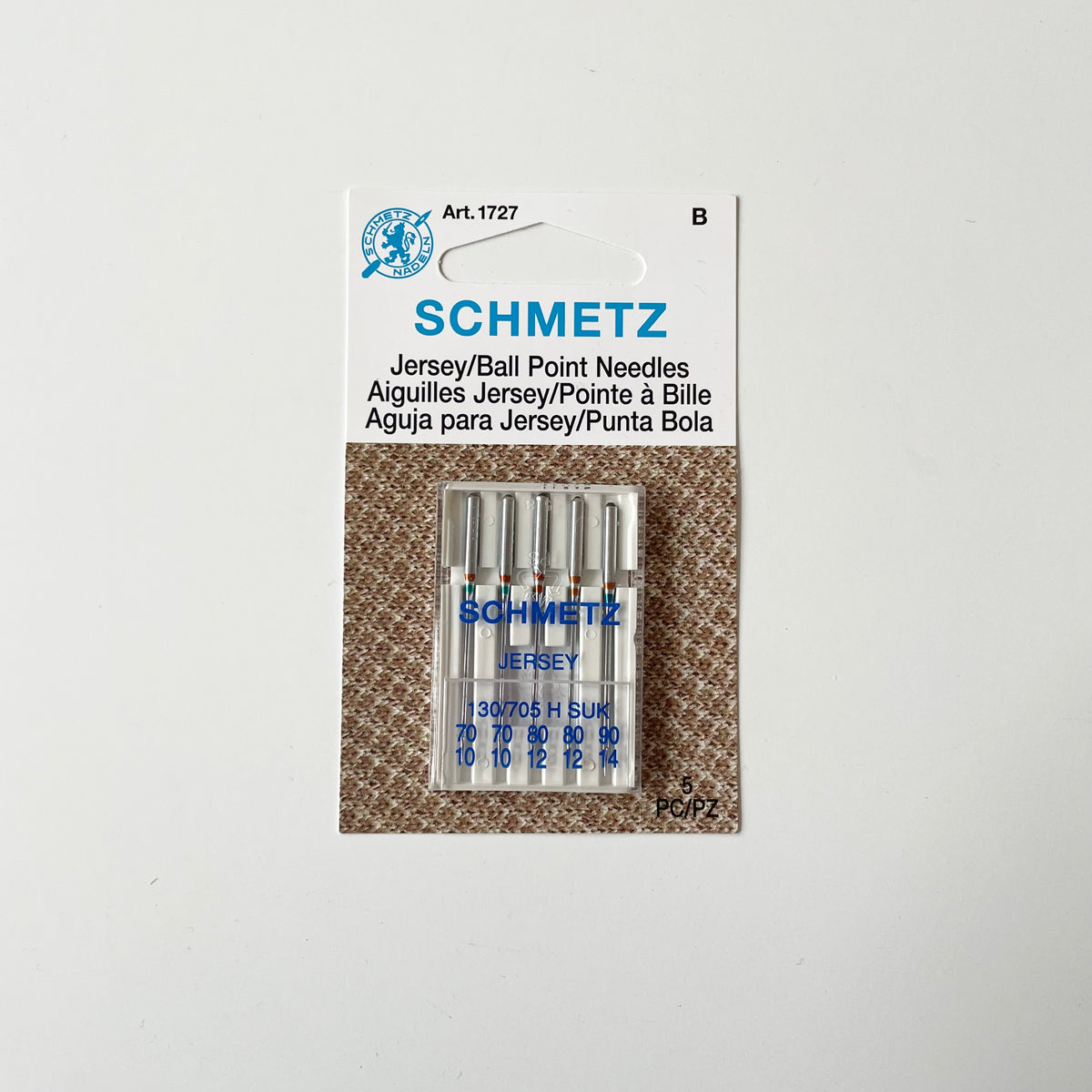 Schmetz Sewing Machine Needles : Jersey / Ballpoint – Bolt & Spool