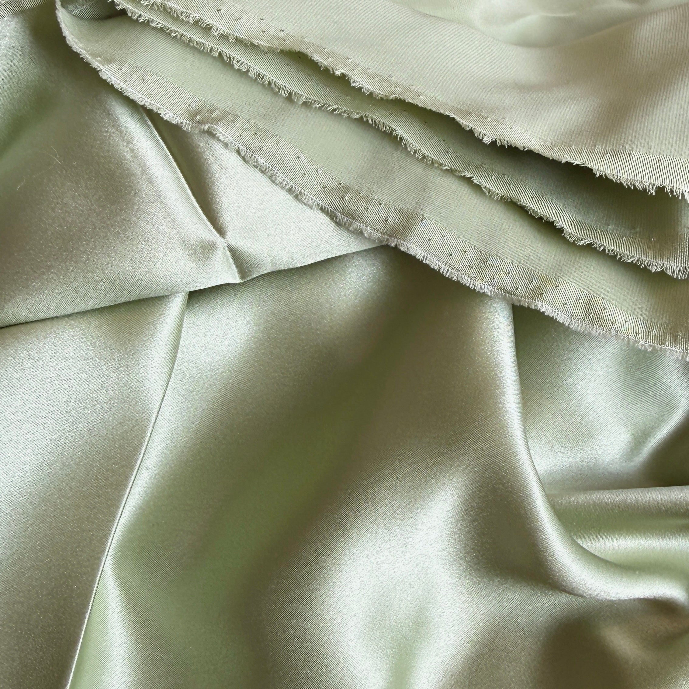 2-3/4 Yard Remnant Crepe Silk Satin - Mistletoe