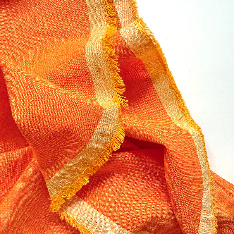 Robert Kaufman Yarn Dyed Essex Linen flame orange