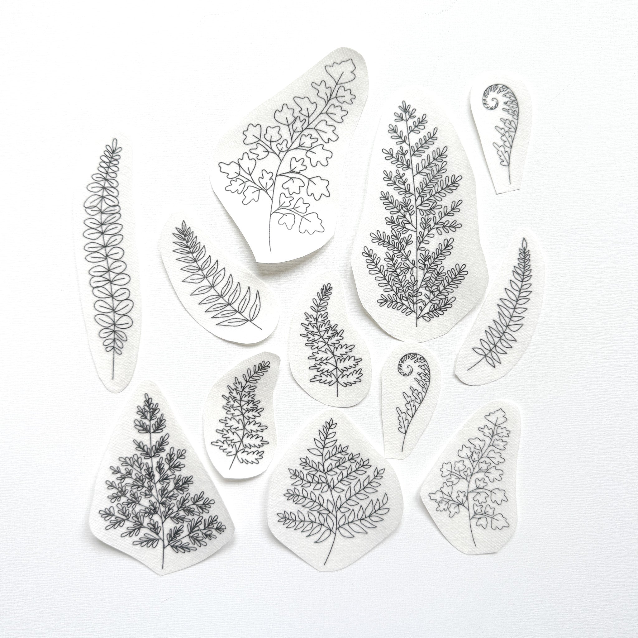 Stick & Stitch Embroidery Transfers - Ferns