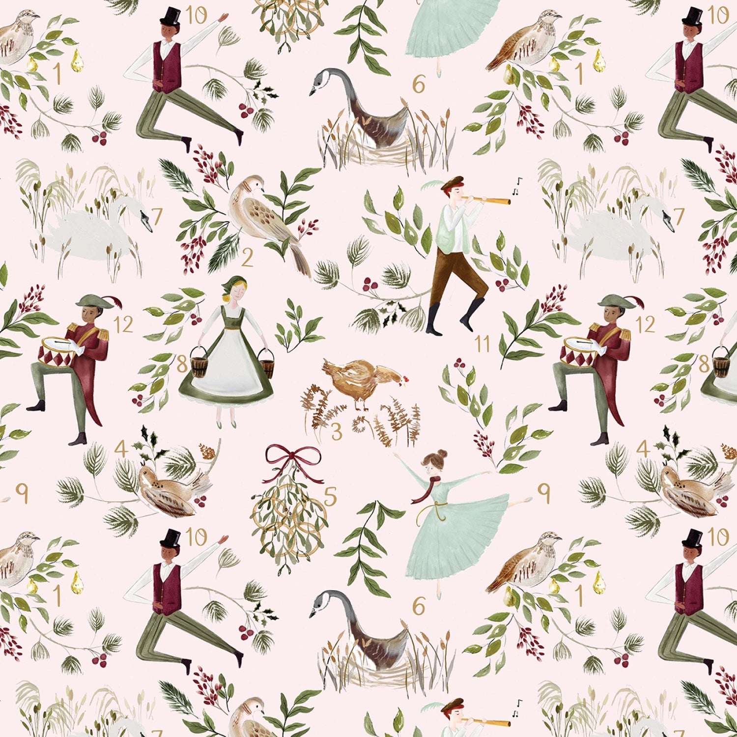 Dear Stella : Christmas 2026 - Blush Twelve Days