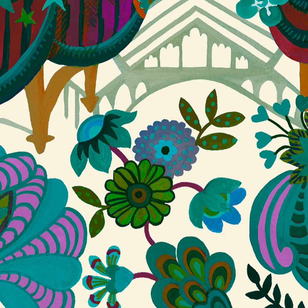 Liberty Fabrics Kensington Silk Crepe de Chine Staging Liberty SS25 Retold Collection
