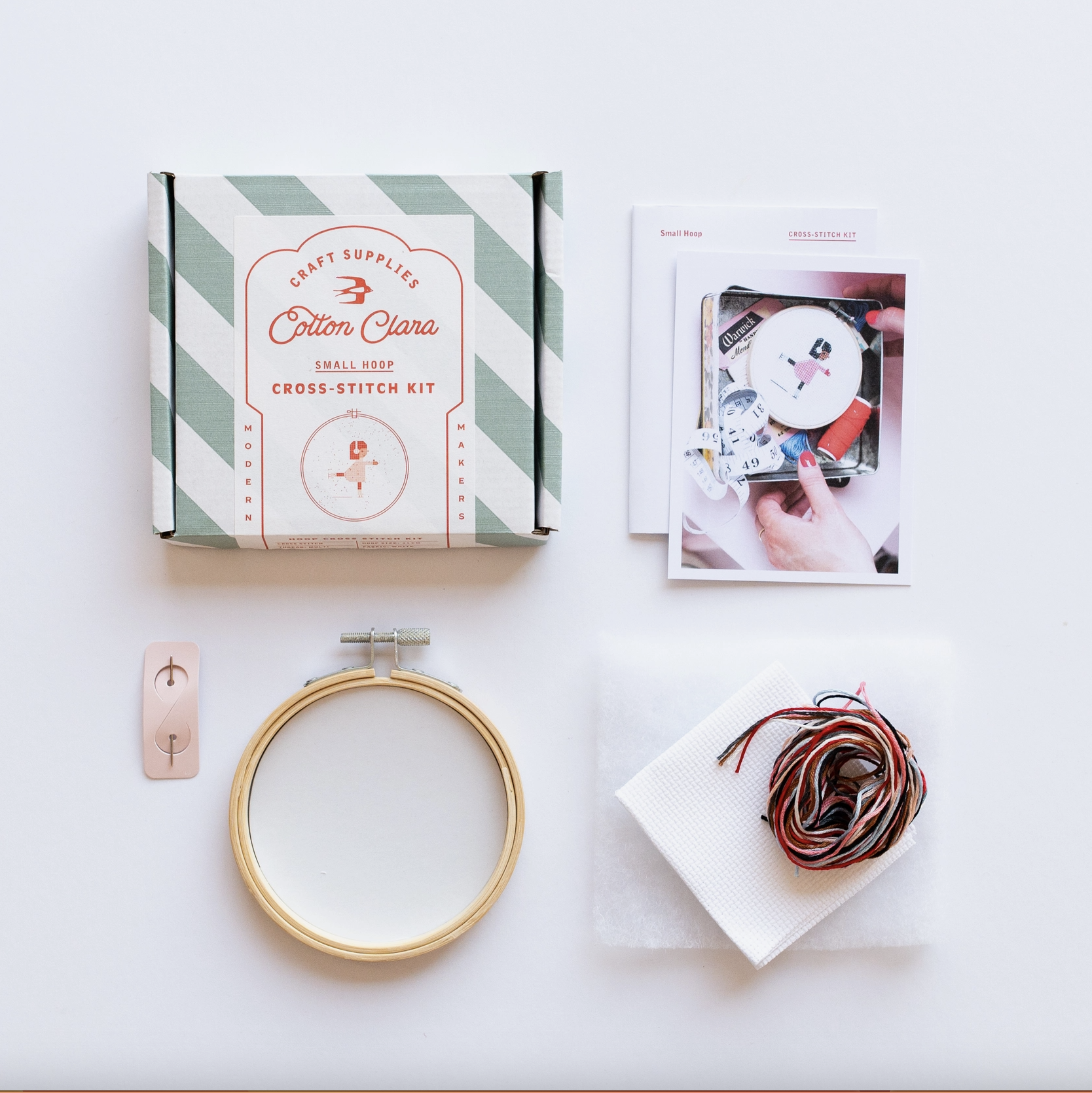 Cotton Clara : Cross Stitch Kit - Samantha Purdy Ice Skater