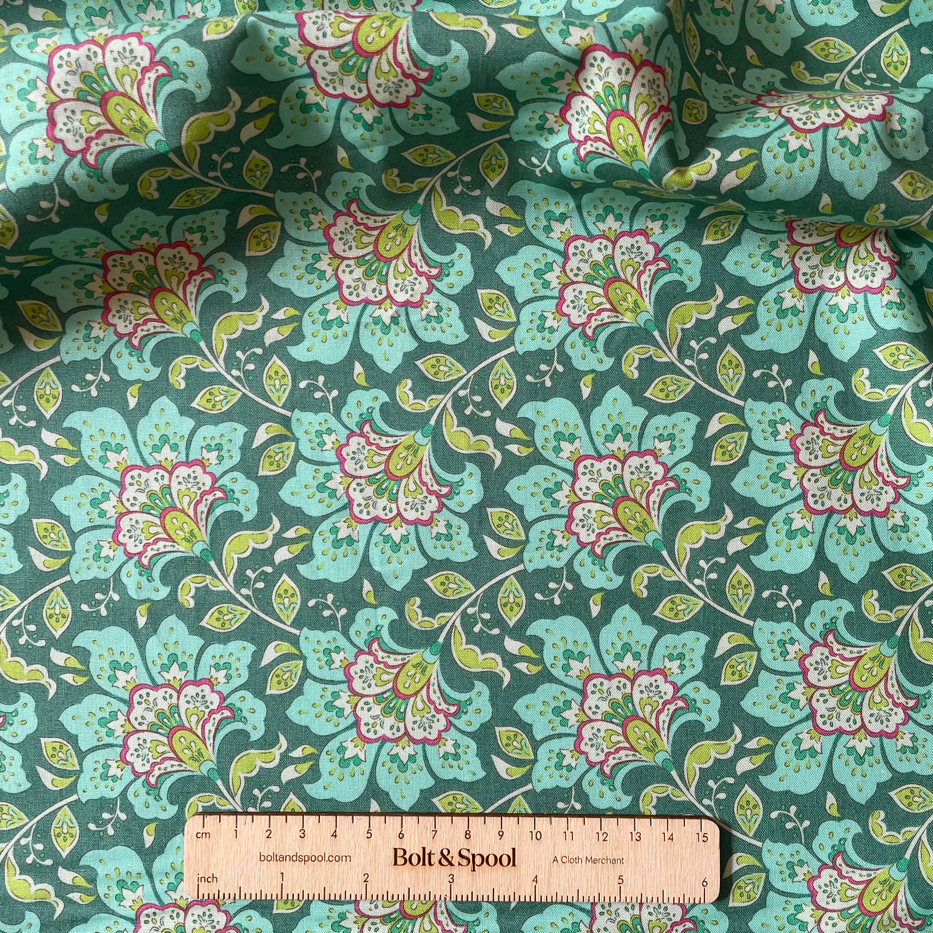 Tilda Fabrics : Bloomsville Flowermarket - Pine