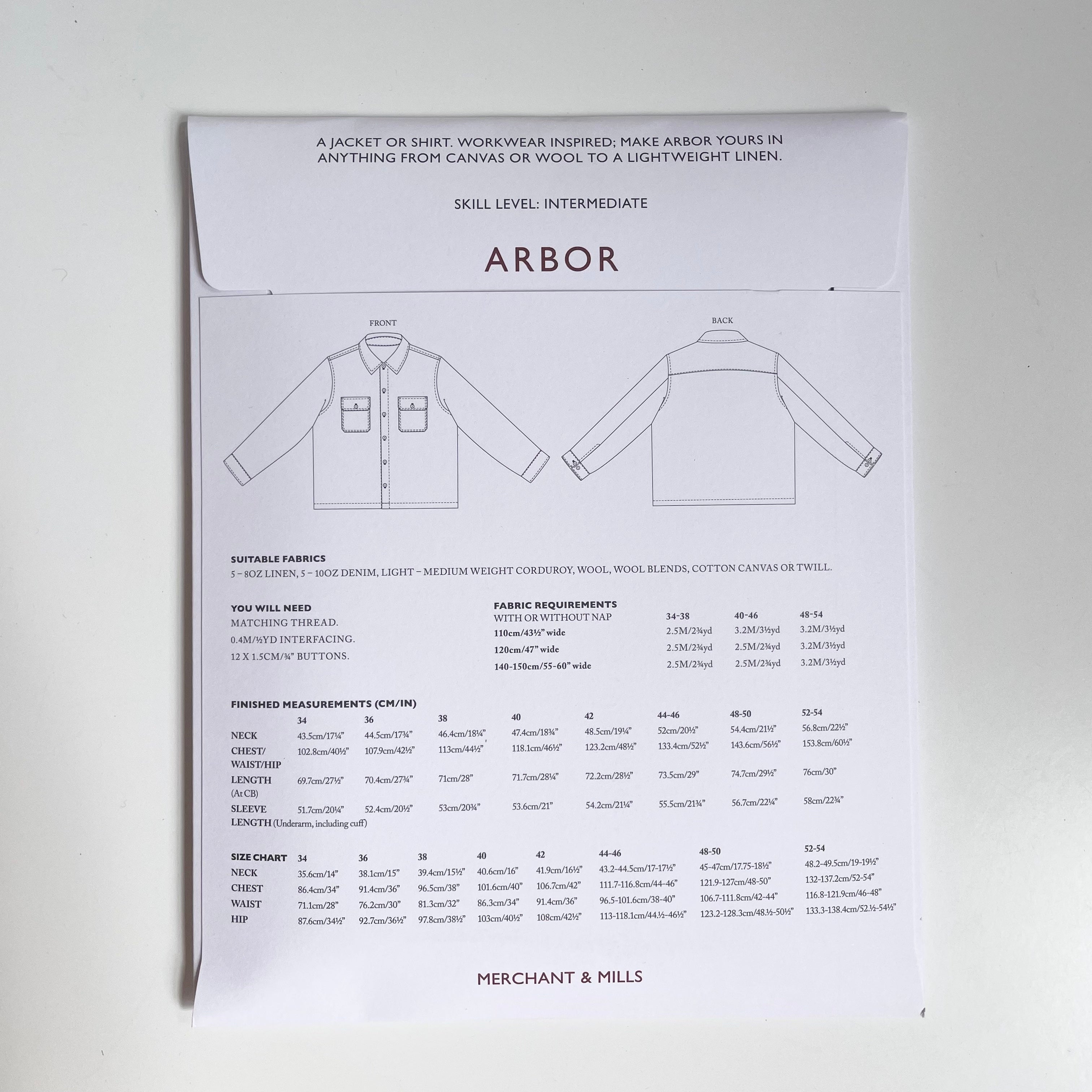 Merchant & Mills Pattern : The Arbor
