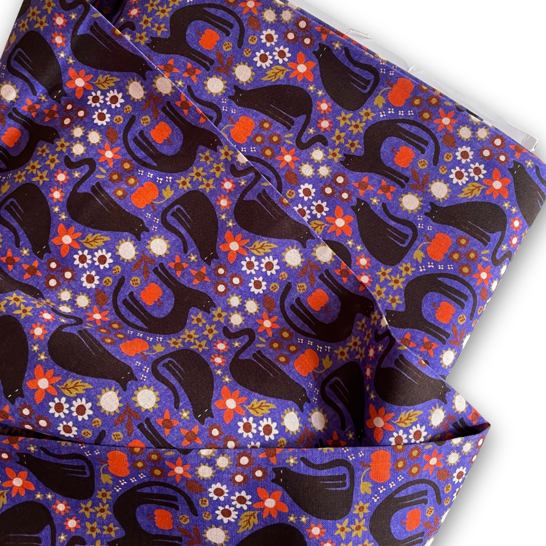 Cloud9 Organic Cotton : Sleepy Hollows - Morticia Blue