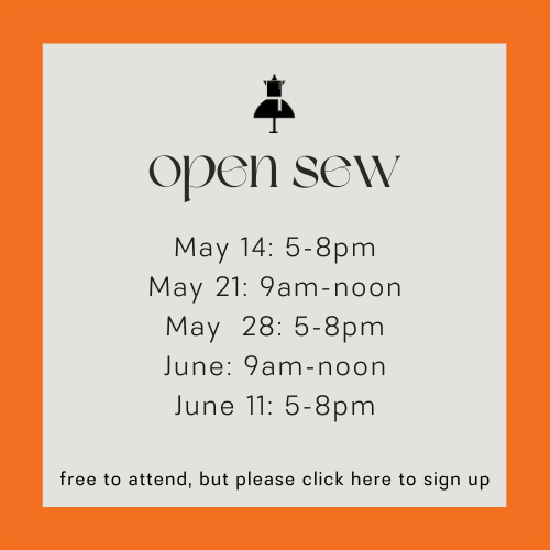 Open Sew Tuesdays!