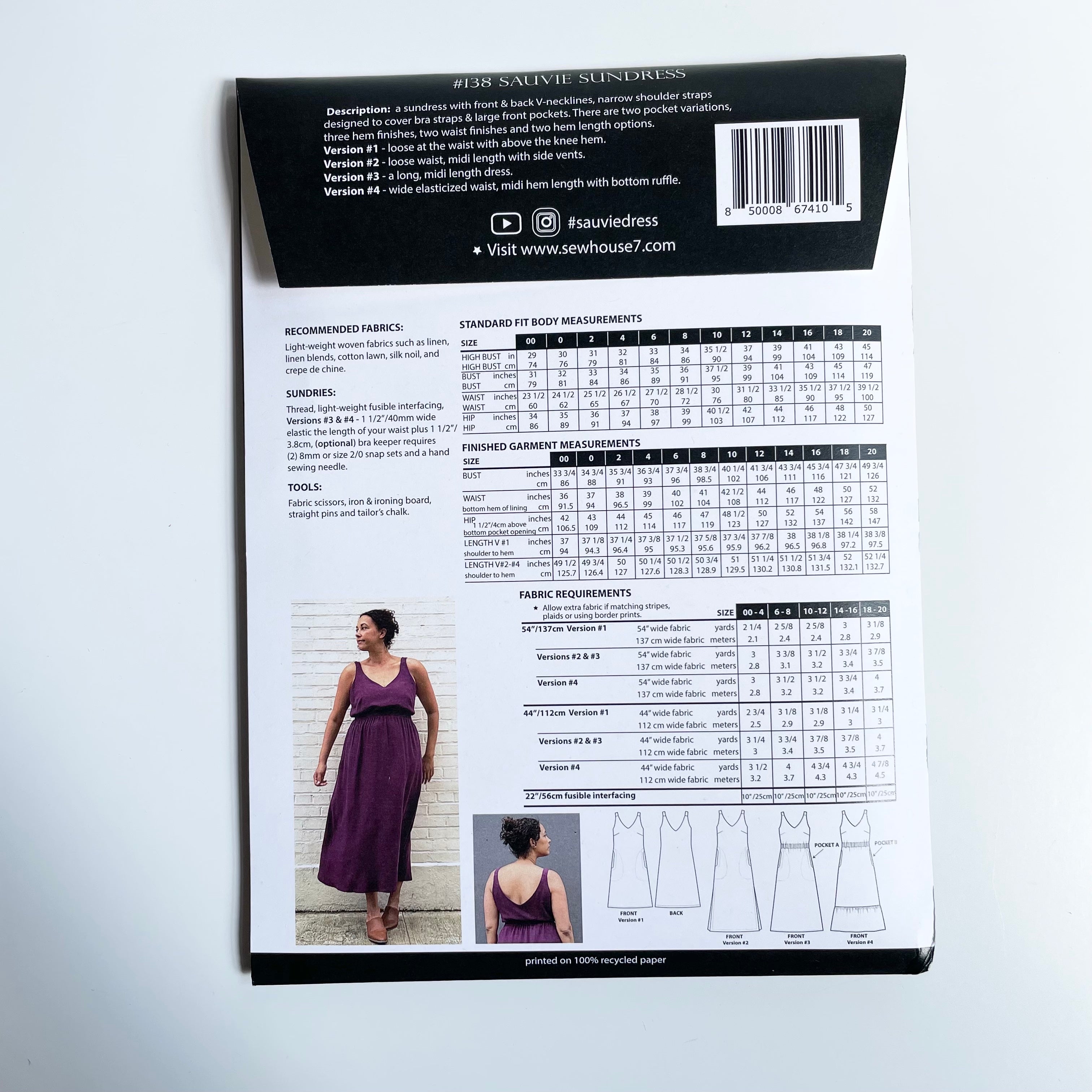 Sew House Seven Patterns : Sauvie Sundress