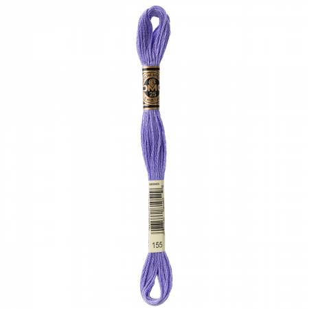 DMC 6-Strand Floss Color 155 Forget Me Not Blue