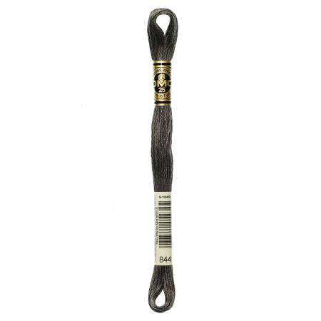 DMC 6-Strand Floss Color 844 Ultra Dark Beaver Grey