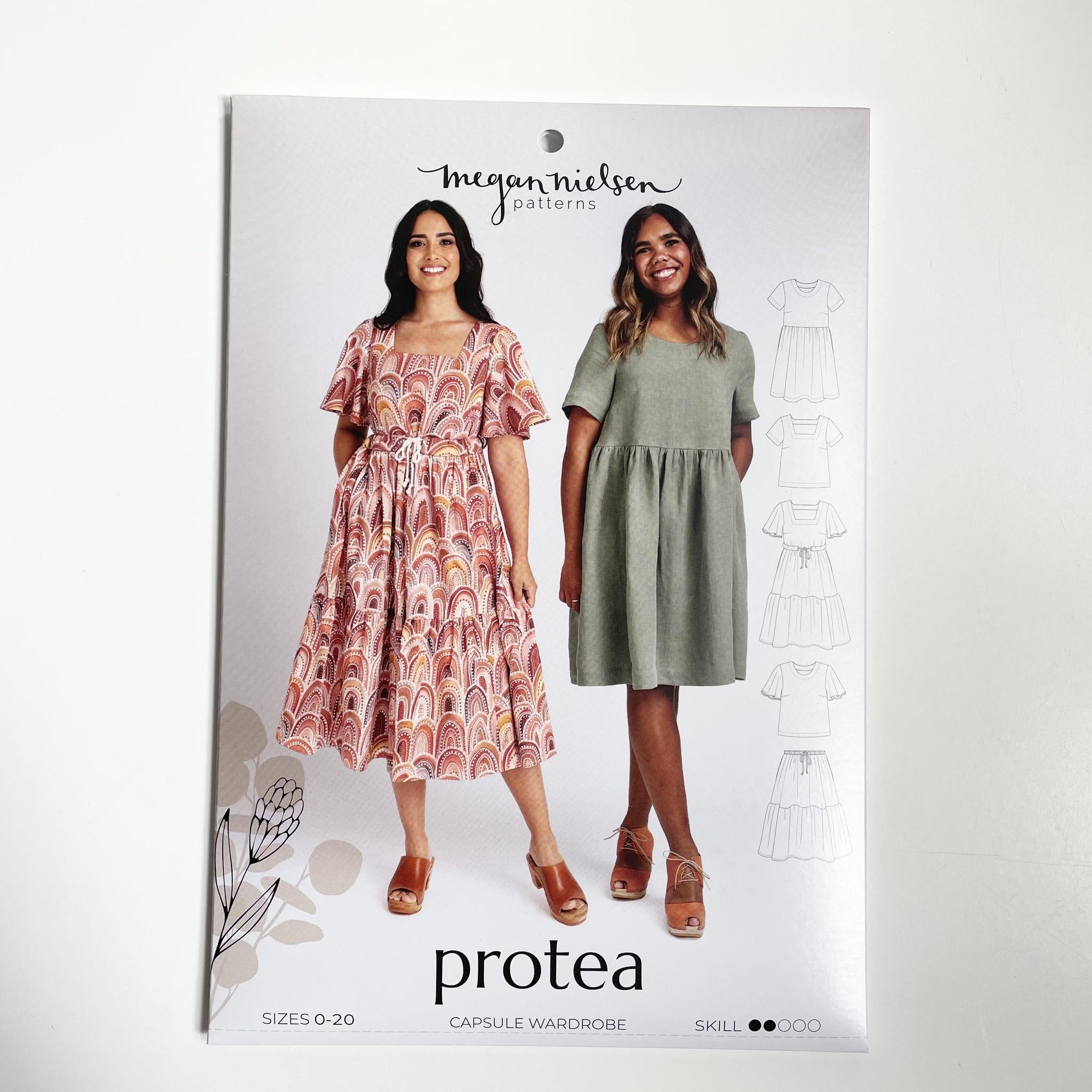 Megan Nielsen Patterns : Protea Capsule Wardrobe dress blouse skirt