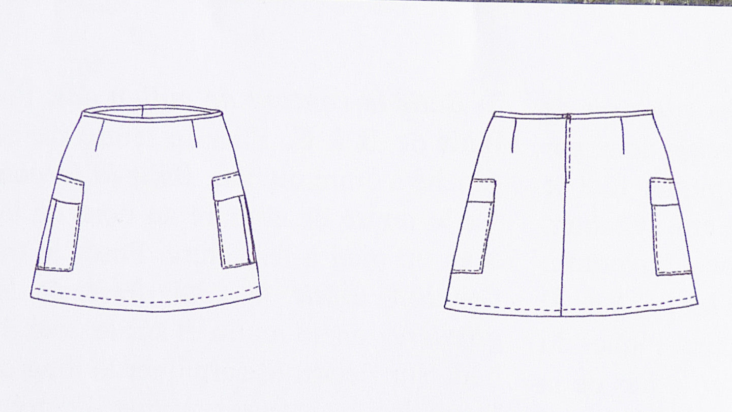 citronille sewing pattern lucie child teen skirt