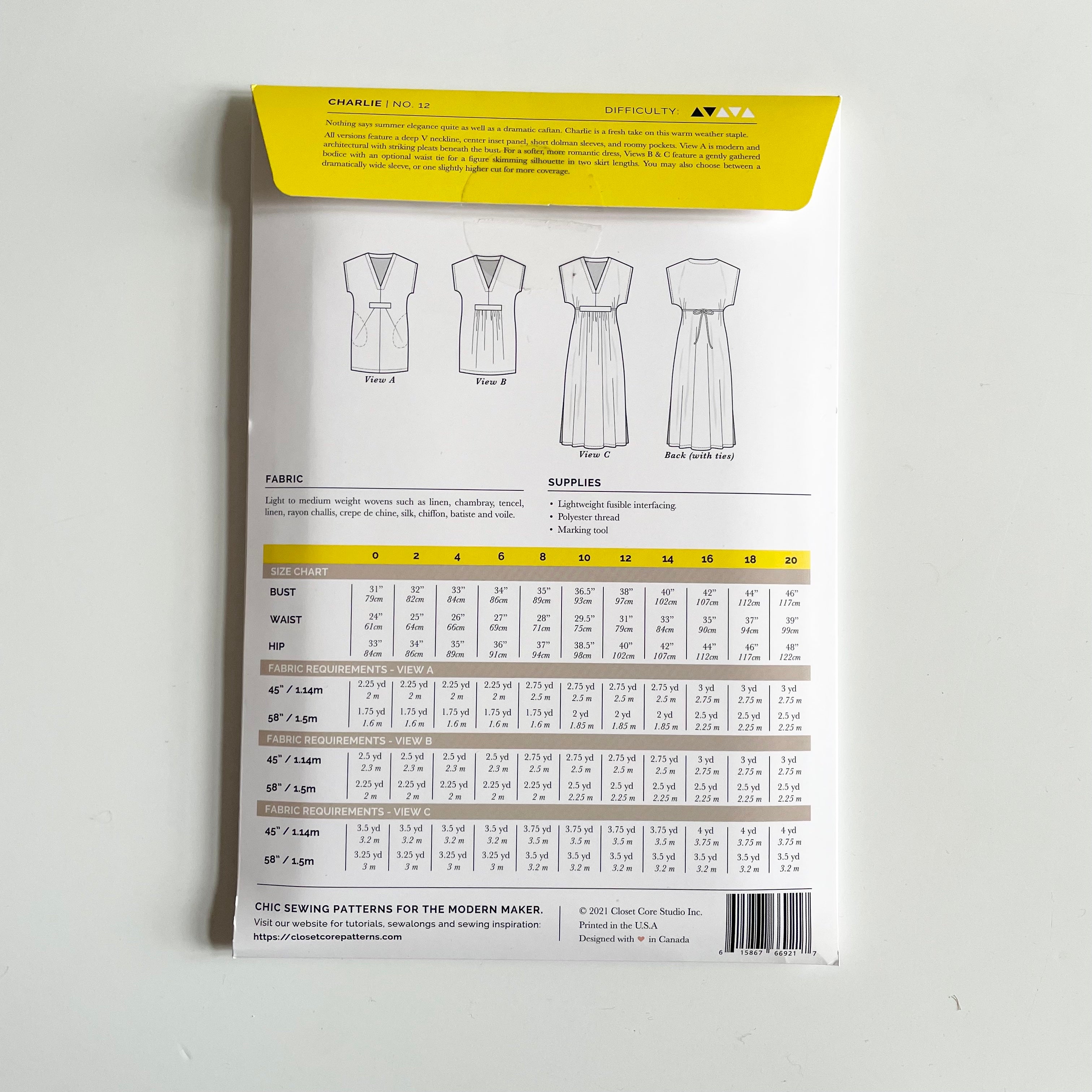 Closet Core Patterns : Charlie Caftan