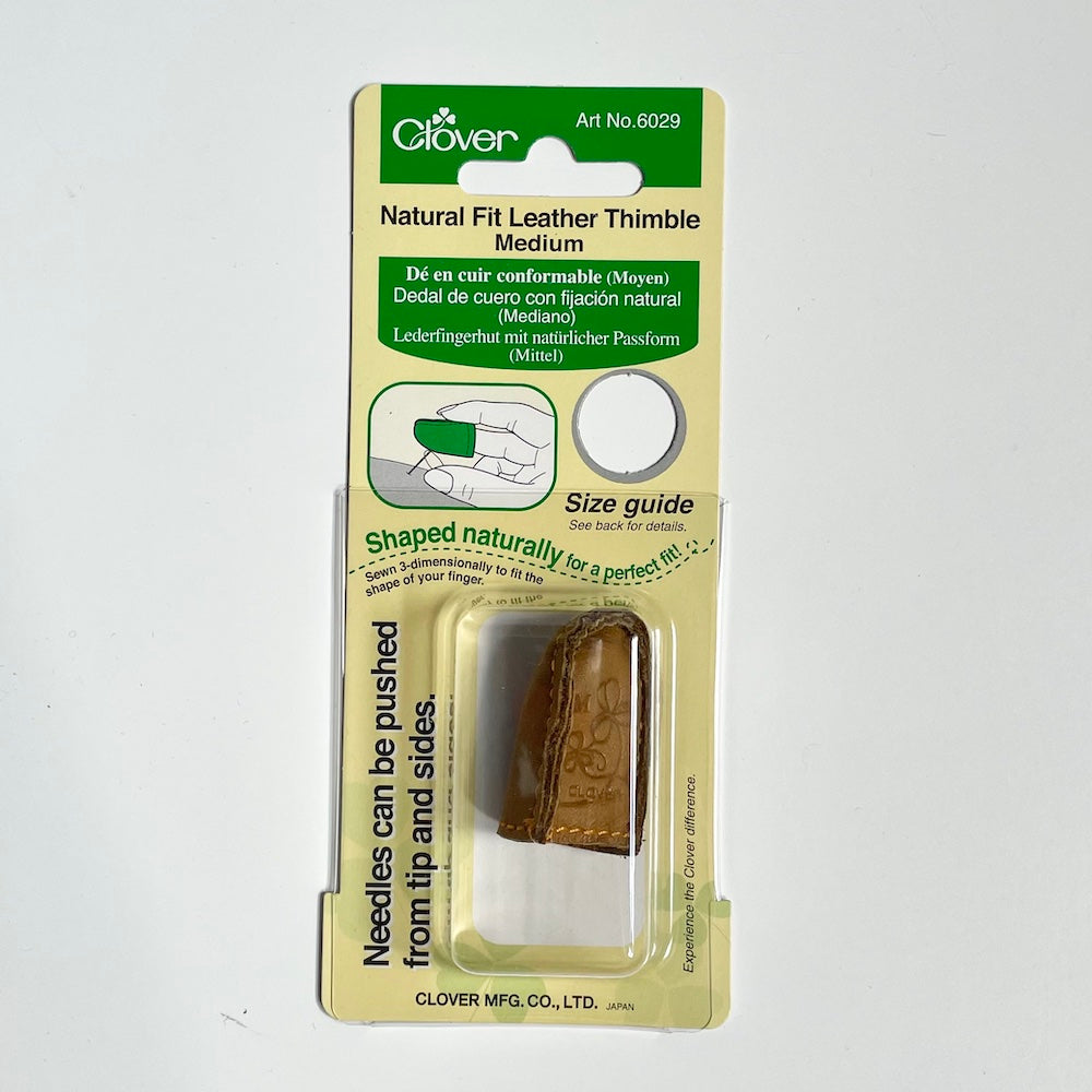 Clover Natural Fit Leather Thimble