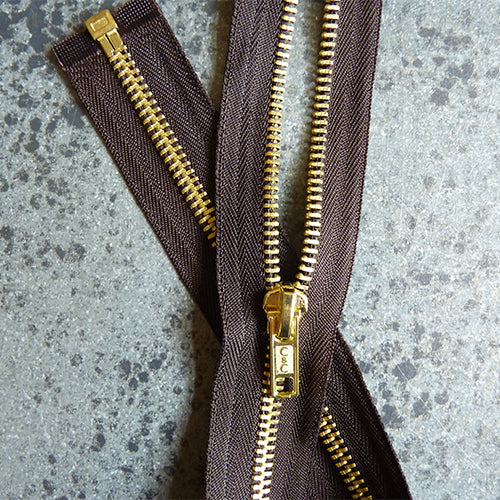 Heavy-duty Brass Separating Zippers