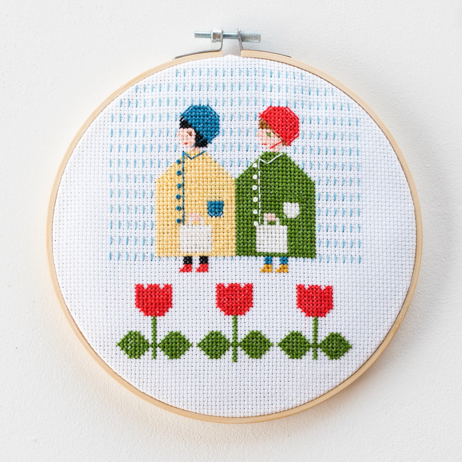 Cotton Clara - Cross Stitch Kit - Samantha Purdy Raincoats