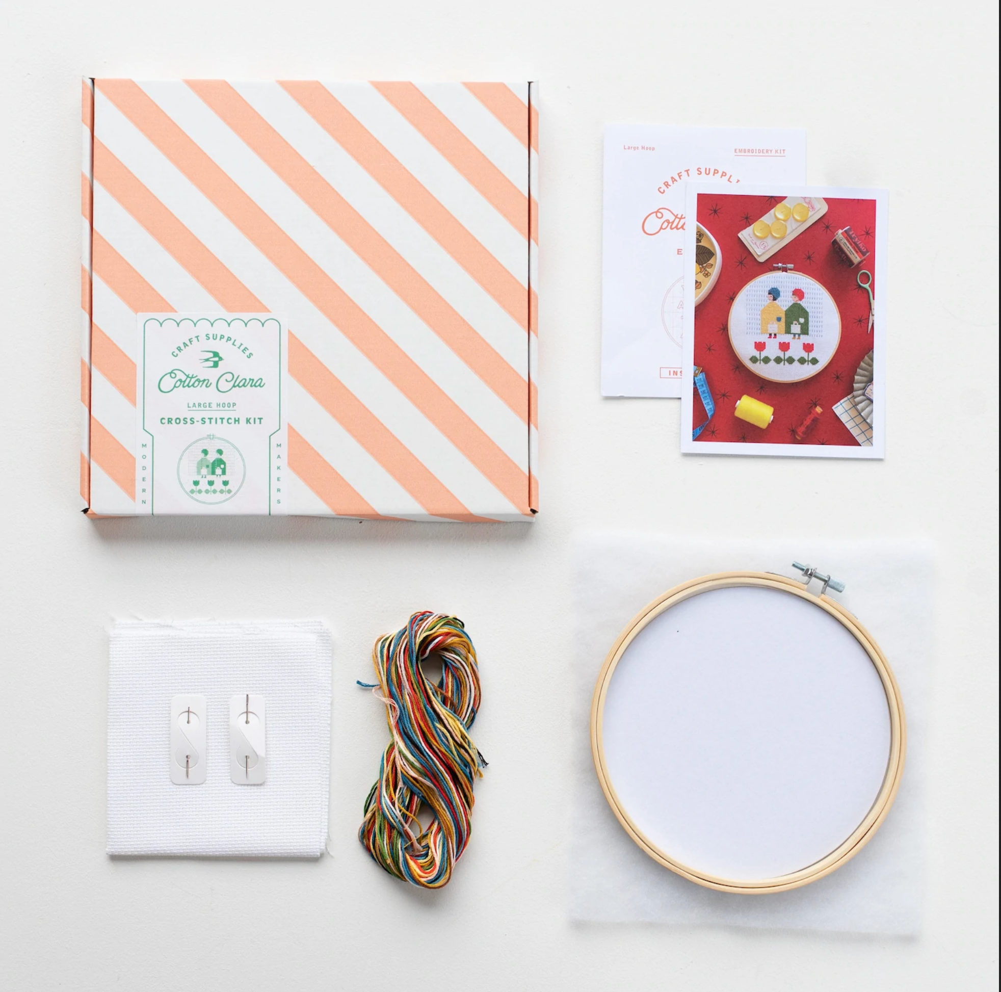 Cotton Clara - Cross Stitch Kit - Samantha Purdy Raincoats