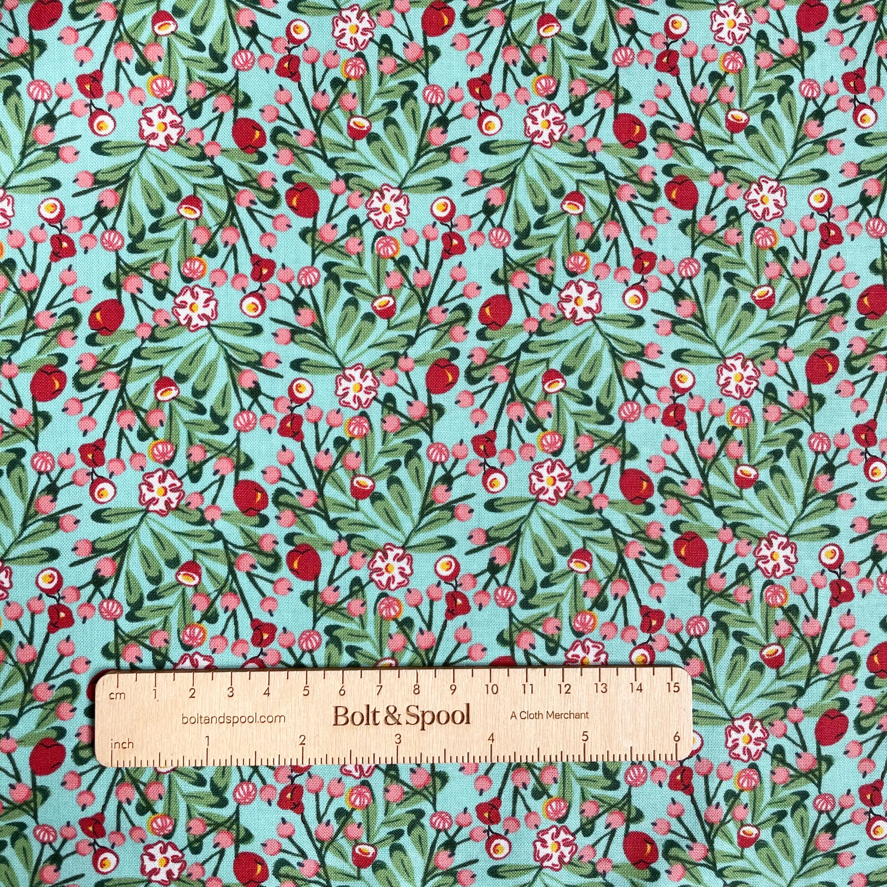 Cotton + Steel : Loli's Garden - Grass is Greener Petunia
