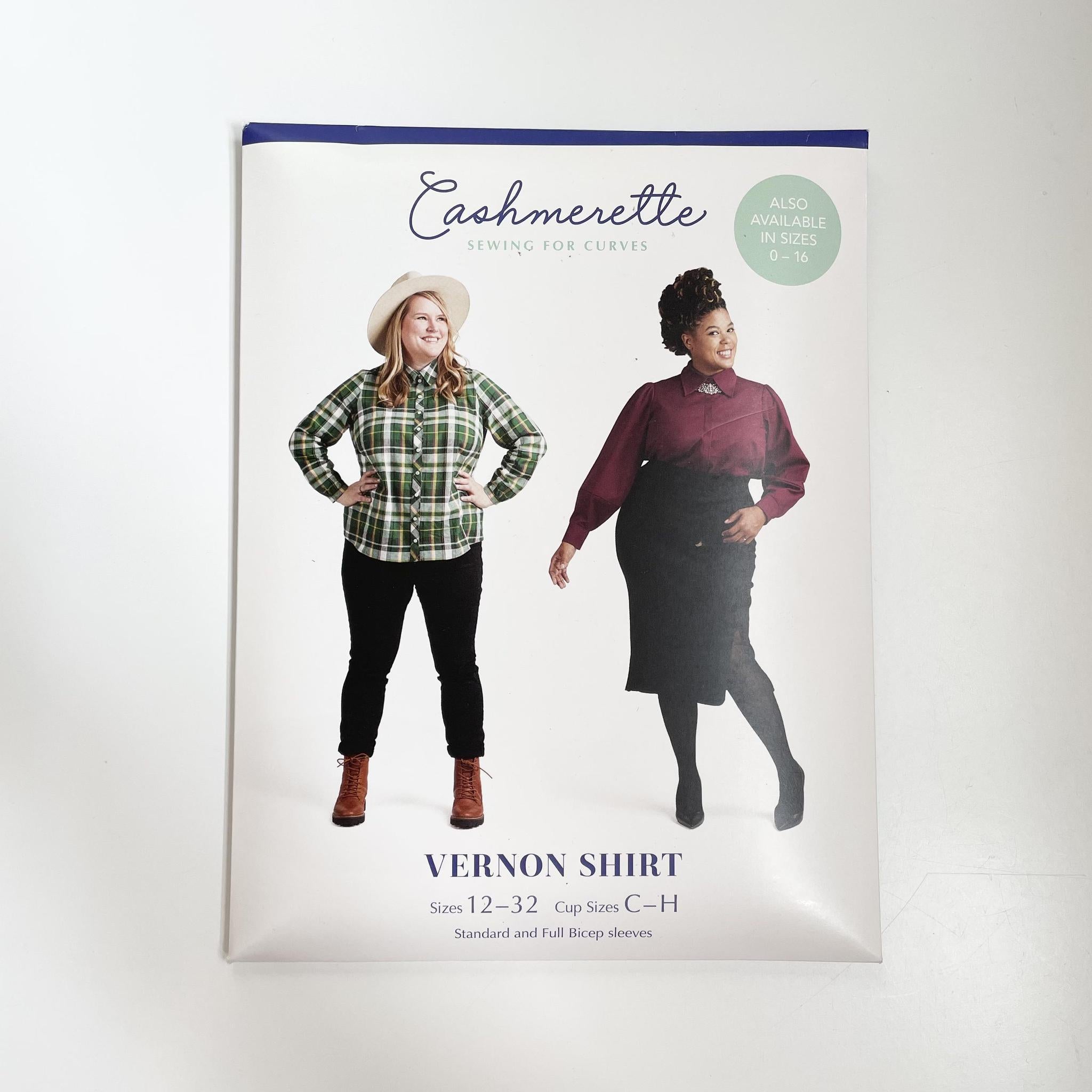 Cashmerette : Vernon Shirt Sizes 12-32