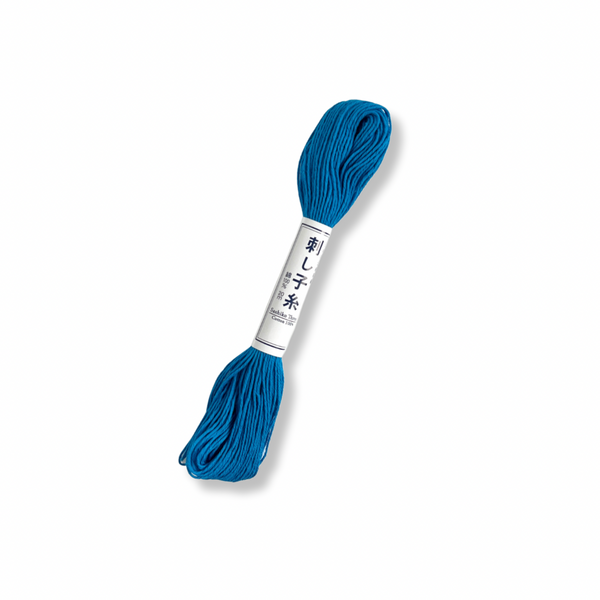 olympus 100% cotton blue sashiko thread