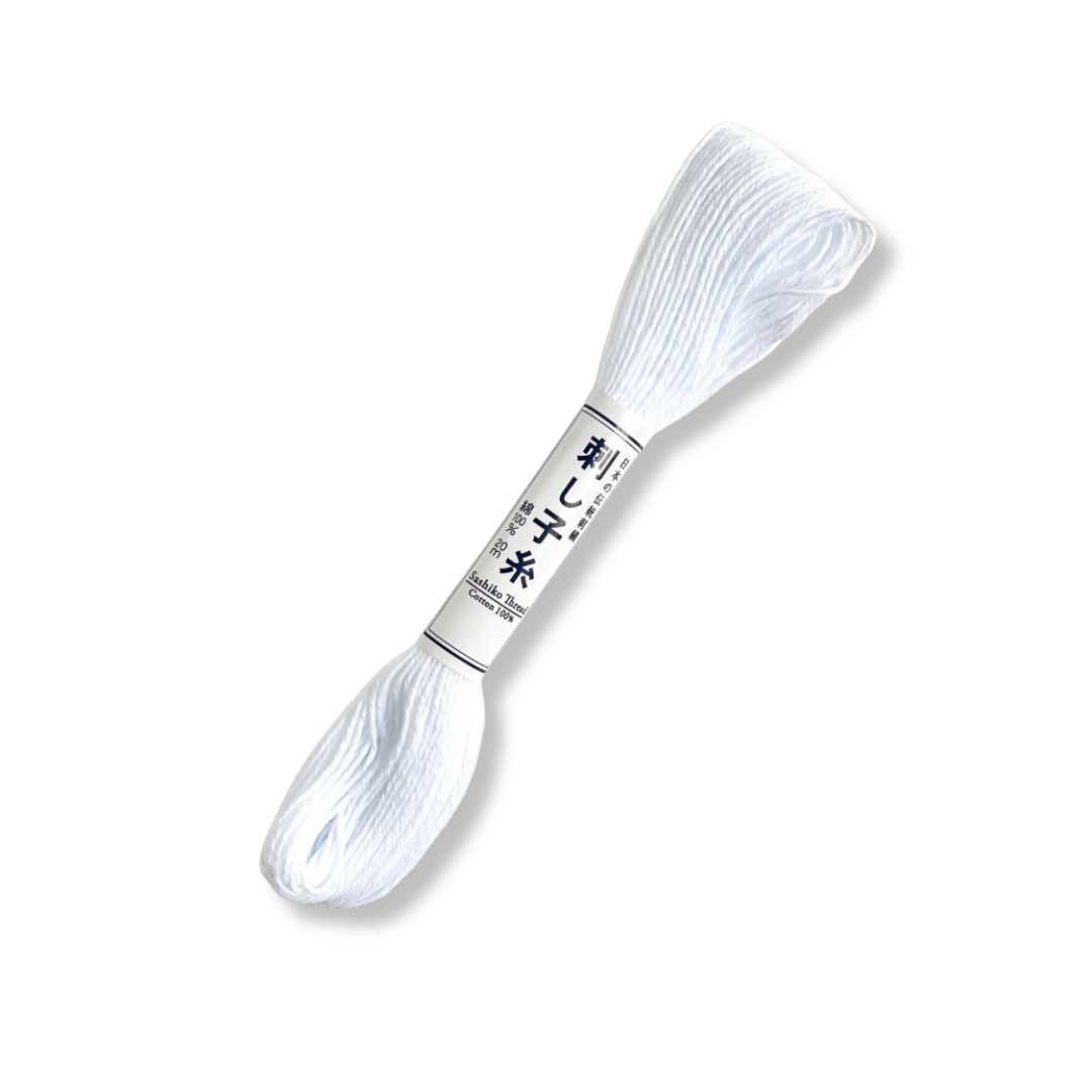 olympus 100% cotton white sashiko thread