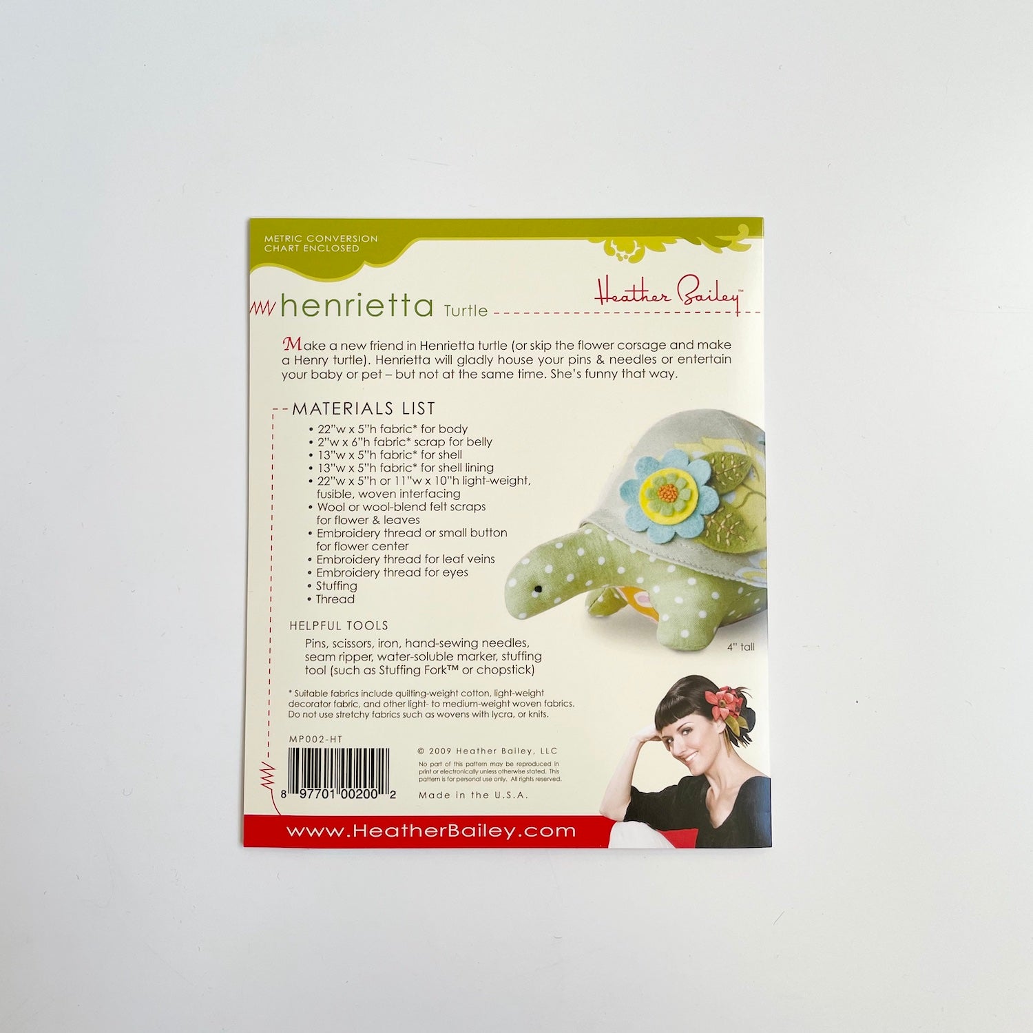 Heather Bailey Patterns : Henrietta Turtle