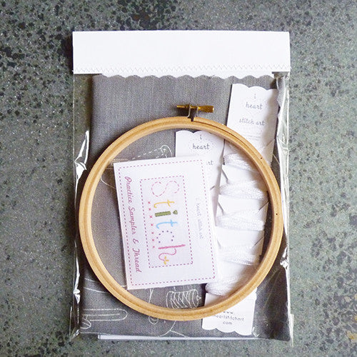 i heart stitch art embroidery kit