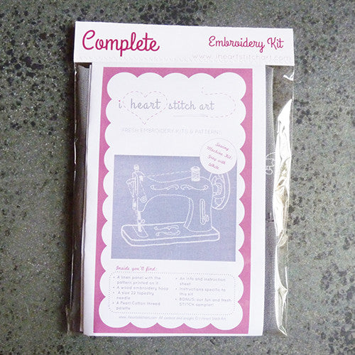 i heart stitch art embroidery kit sewing machine