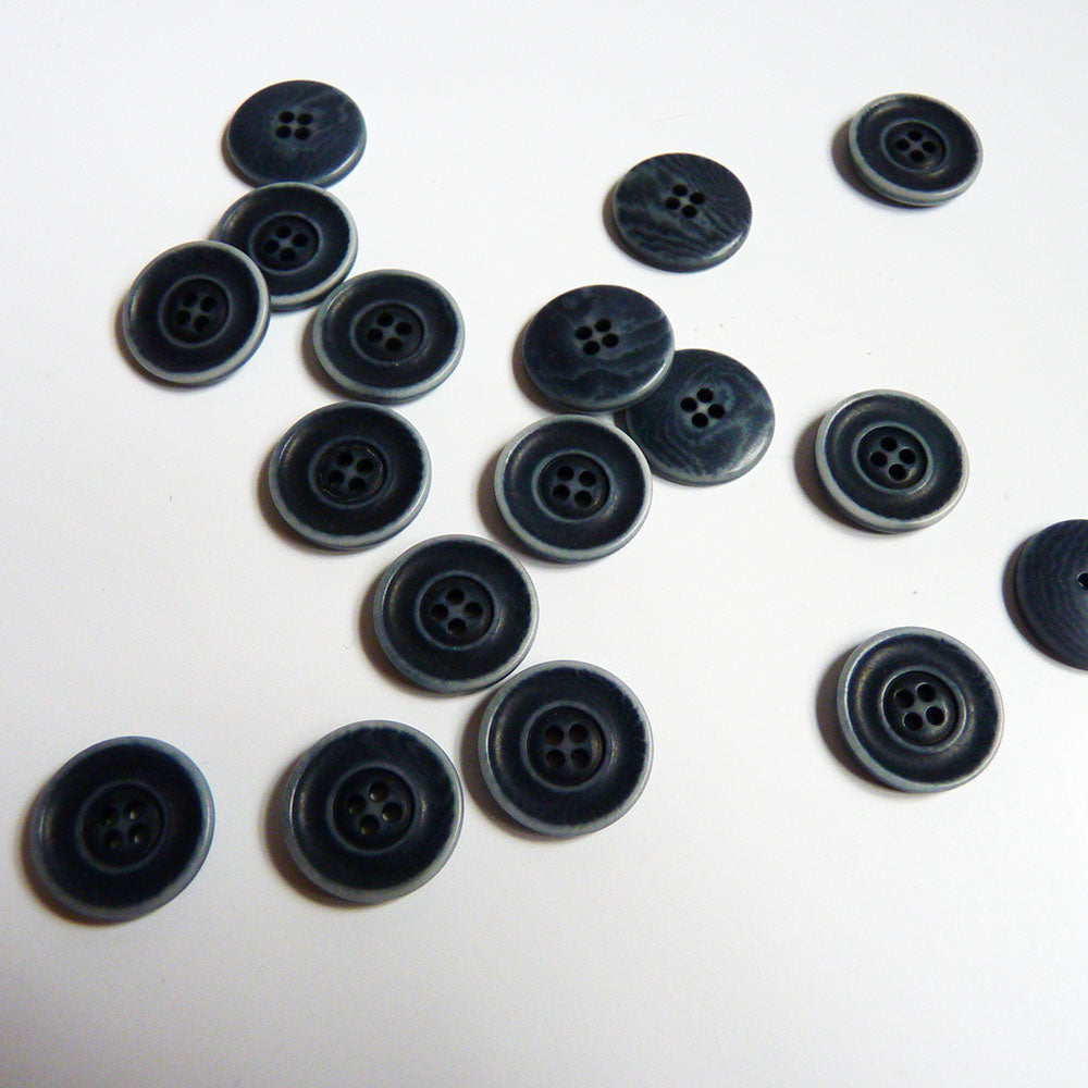 Corozo Button - Stone-Washed Denim Blue
