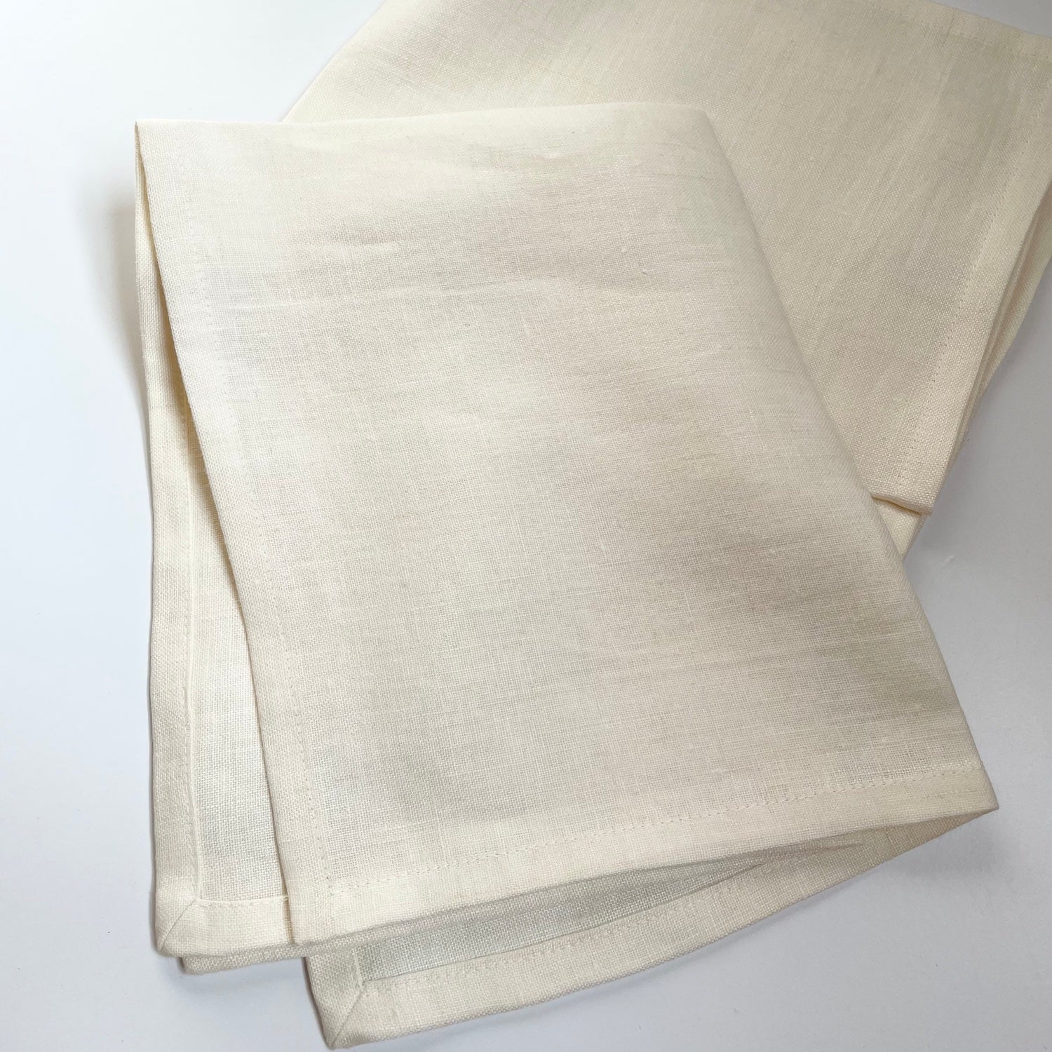 Linnet : Linen Kitchen Cloth - Off White tea towel