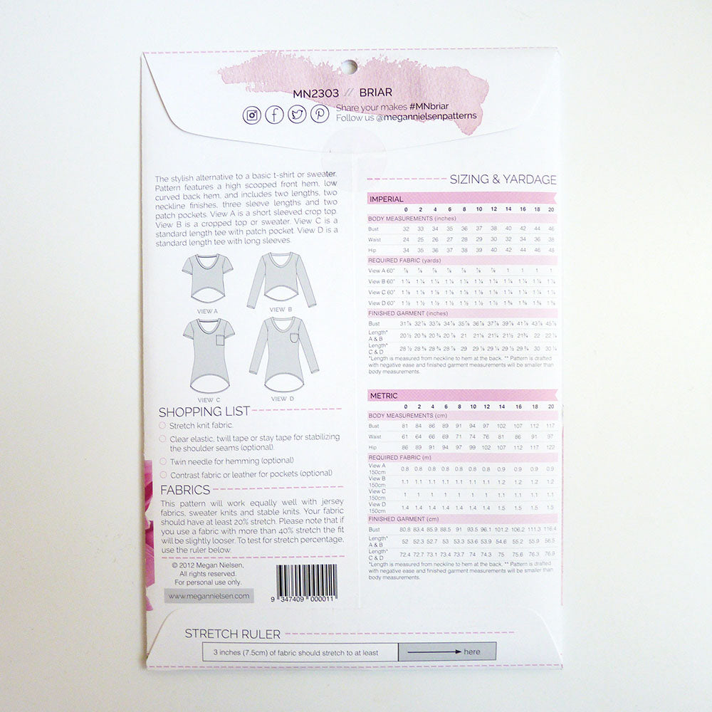 Megan Nielsen Patterns : Briar Top