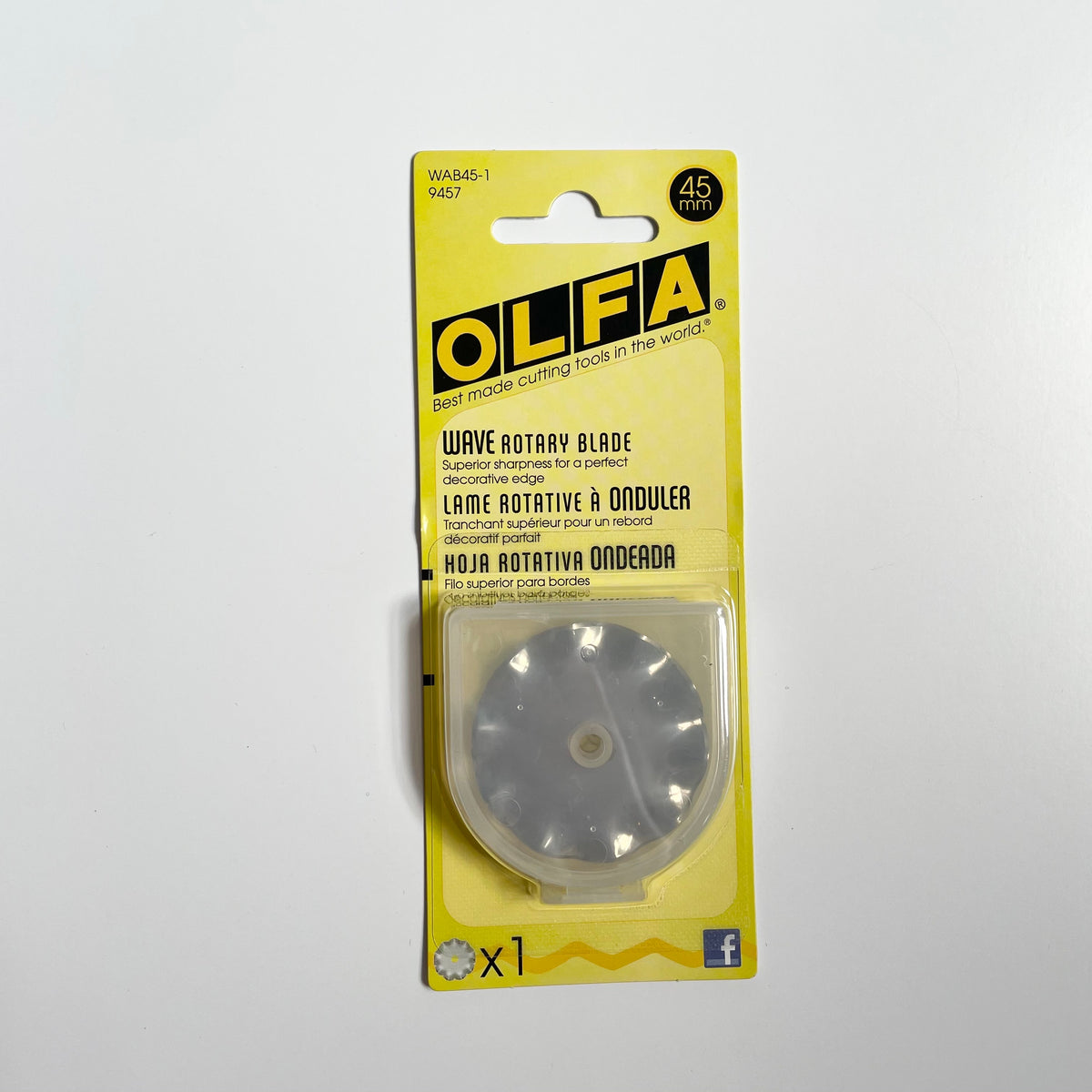 OLFA Wave Decorative Edge Rotary Blade 45mm